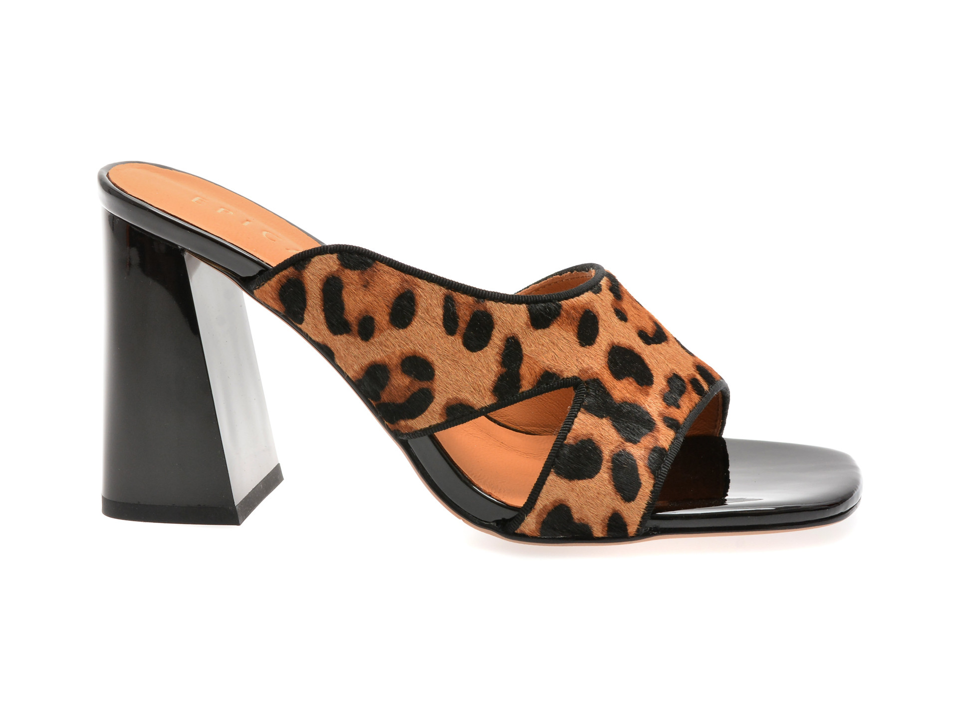 Papuci EPICA maro, 71893, din piele naturala