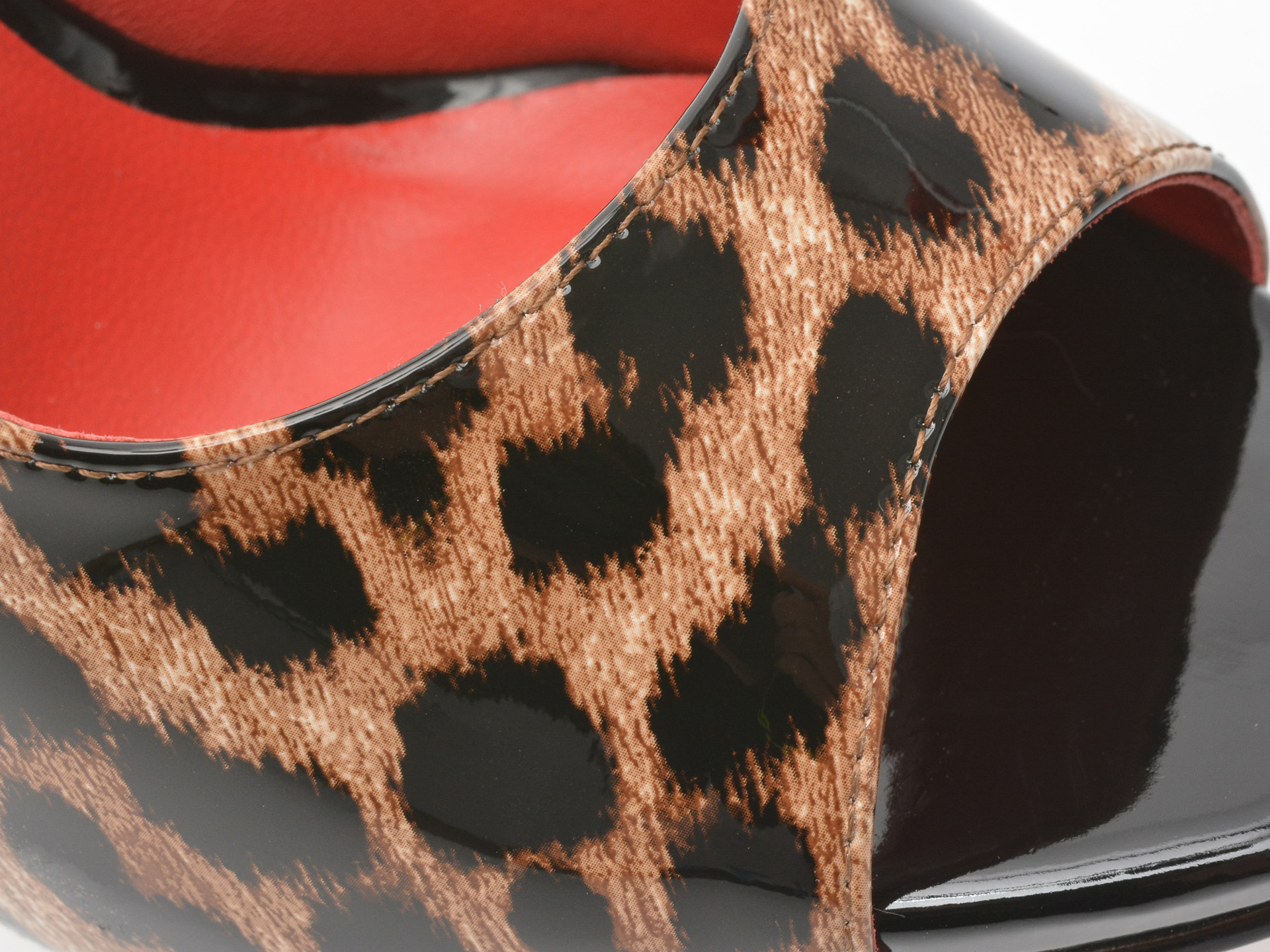 Sandale elegante EPICA maro, E294, din piele naturala lacuita