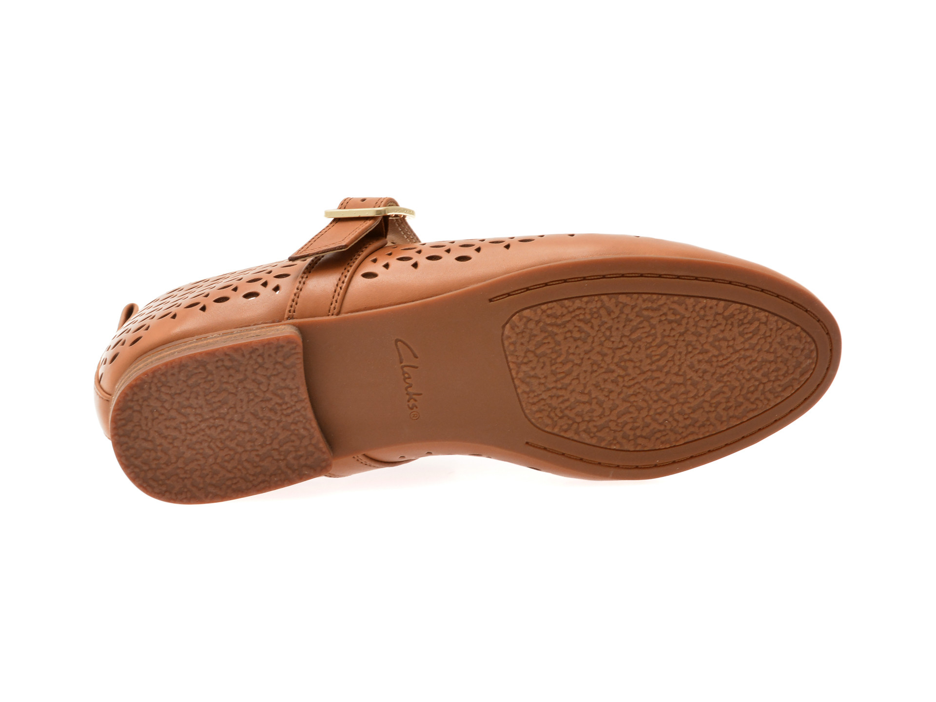 Balerini CLARKS maro, FAWNA JANE, din piele naturala