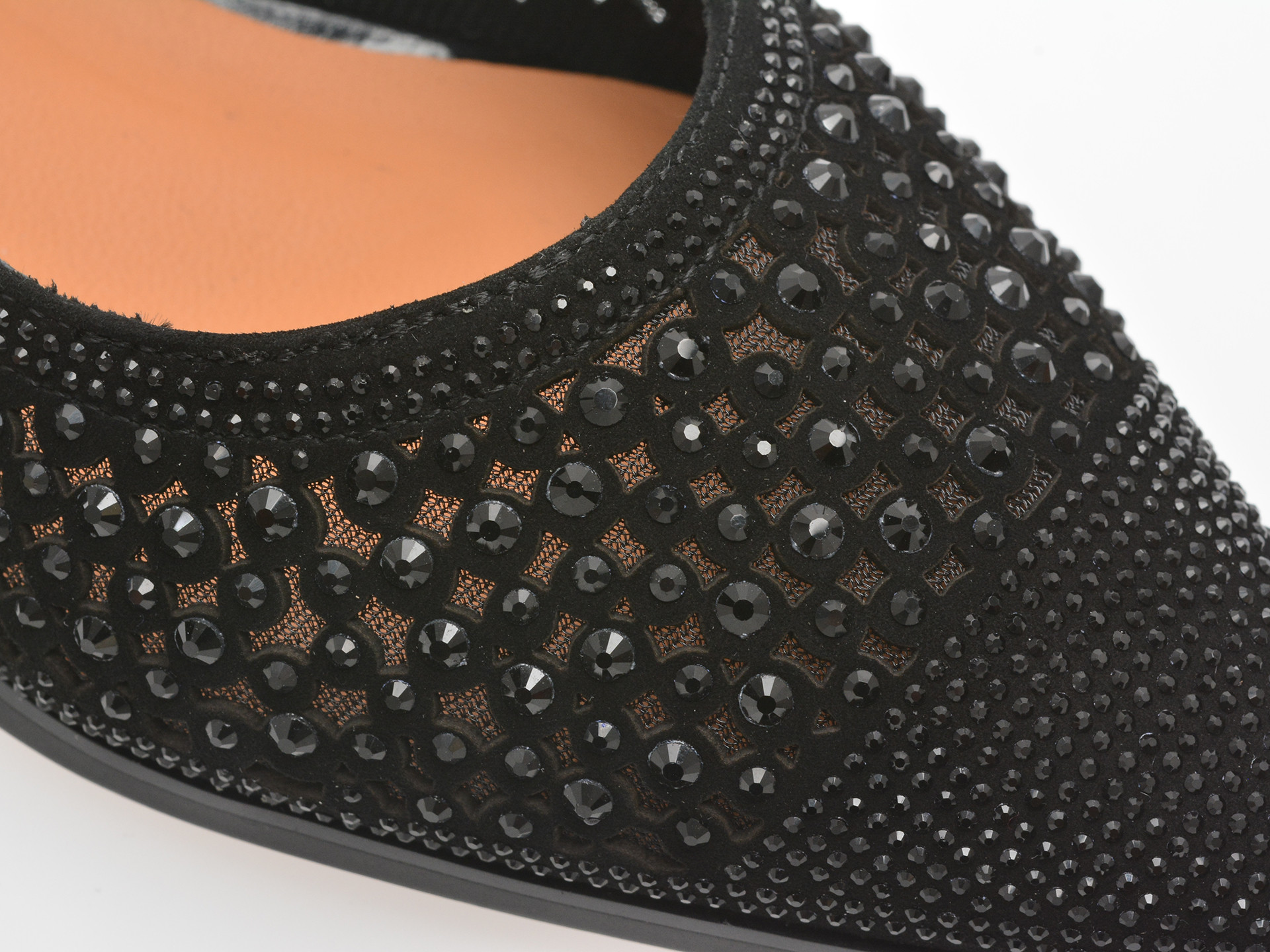 Pantofi EPICA negri, EB322, din piele intoarsa