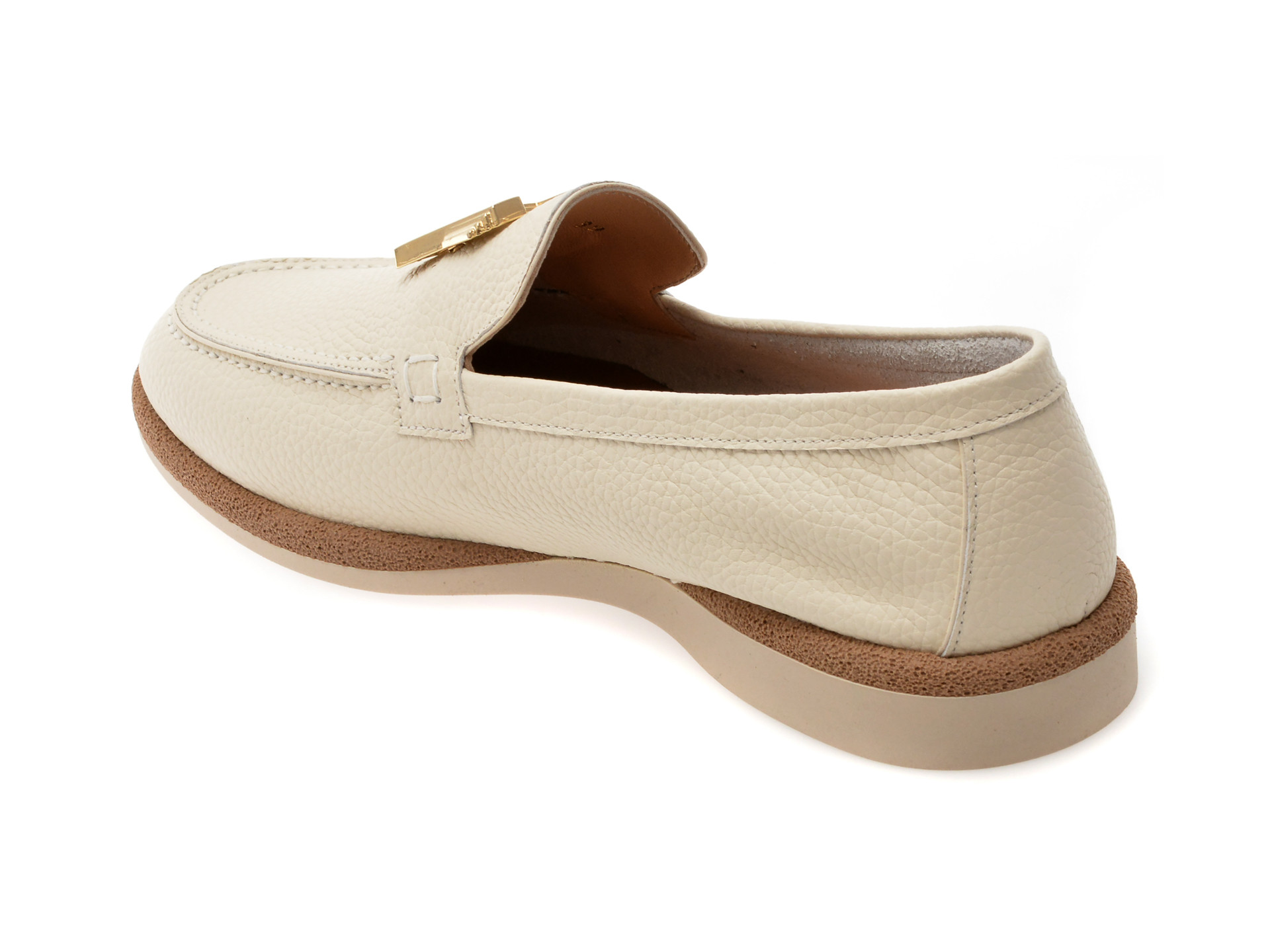Mocasini EPICA bej, 31491, din piele naturala