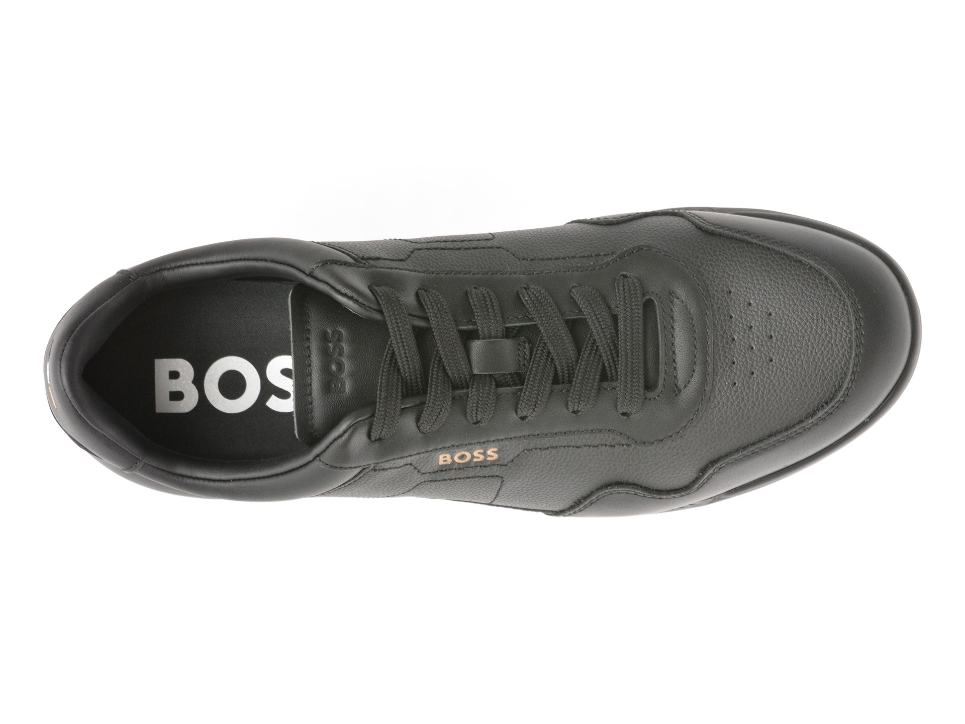 Pantofi sport BOSS negri, 6525, din piele ecologica