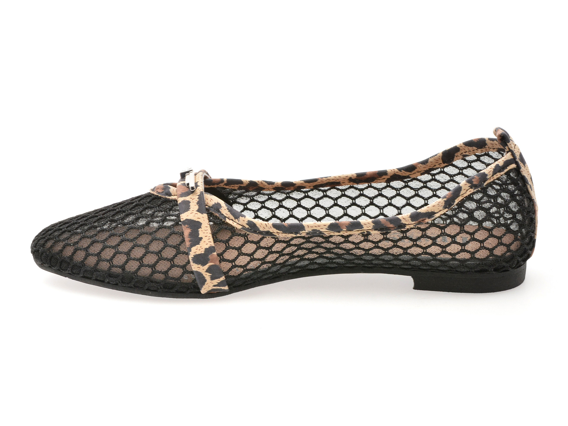 Balerini IMAGE negri, 4411581, din material textil