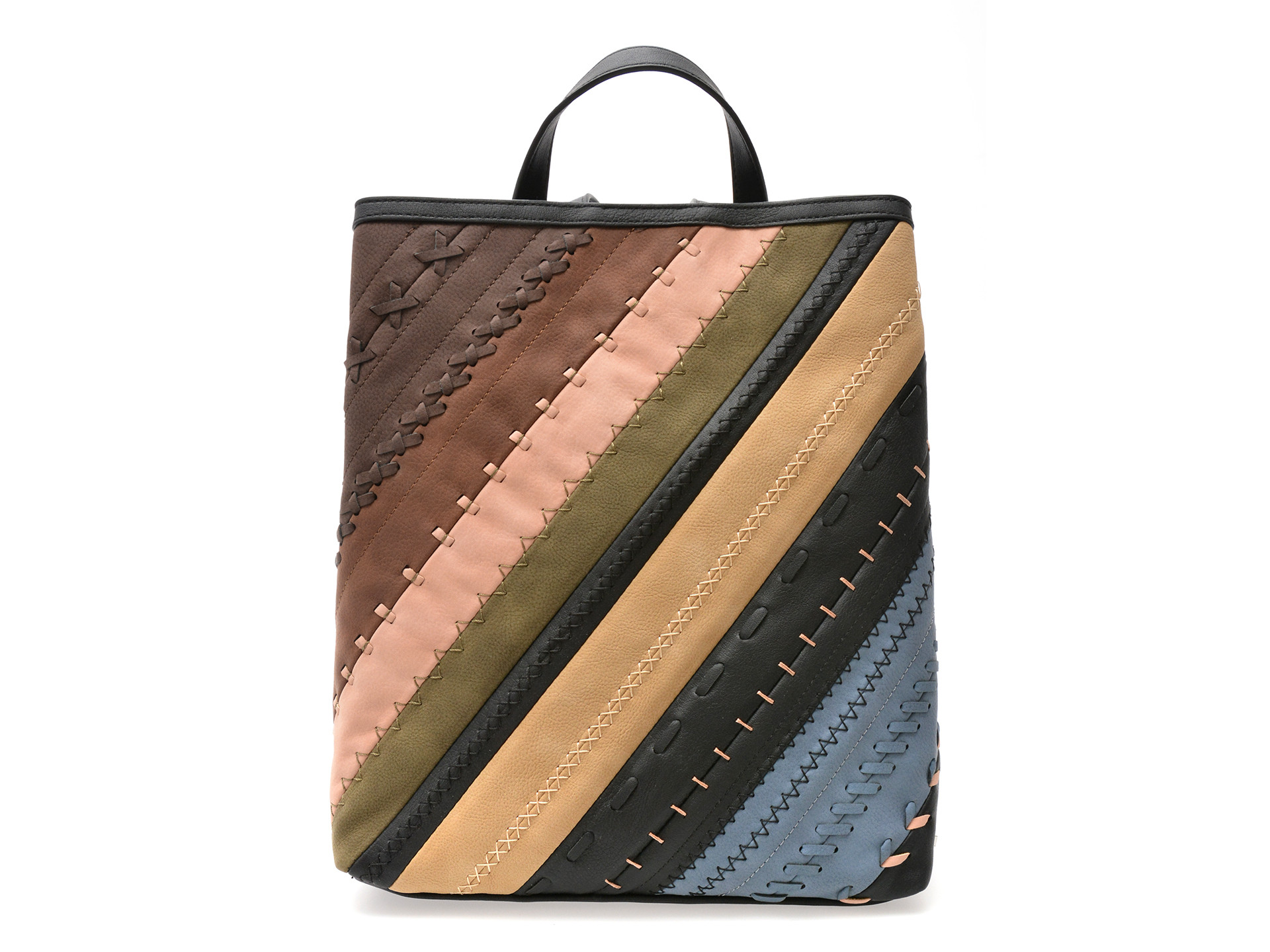 Geanta DESIGUAL maro, WAKP09, din piele ecologica