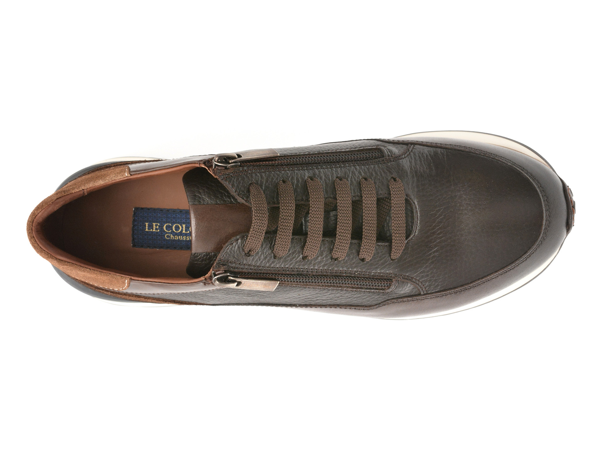Pantofi sport LE COLONEL maro, 66442, din piele naturala