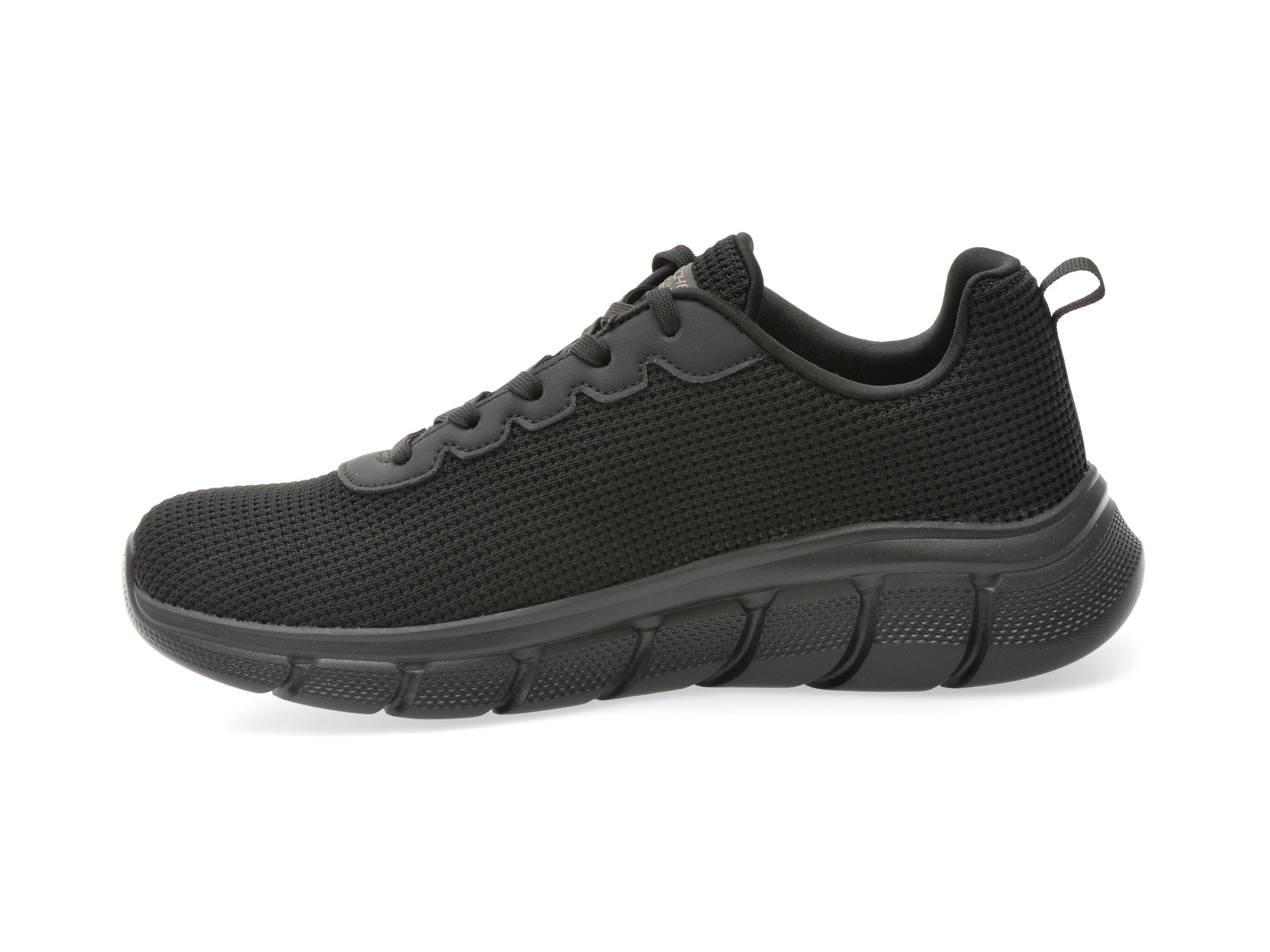 Pantofi sport SKECHERS negri, BOBS B FLEX, din material textil