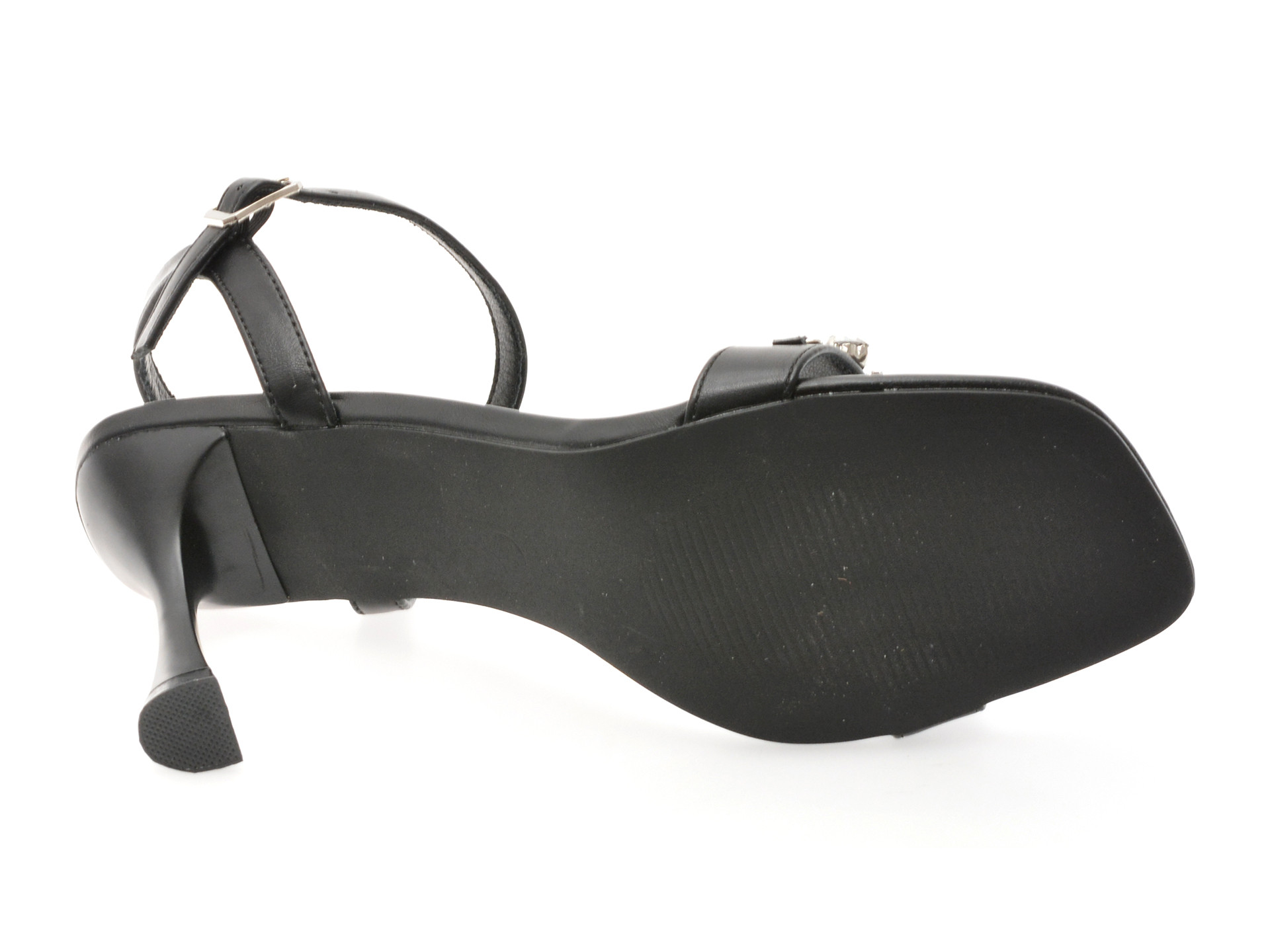 Sandale elegante EPICA negre, 82989, din piele ecologica