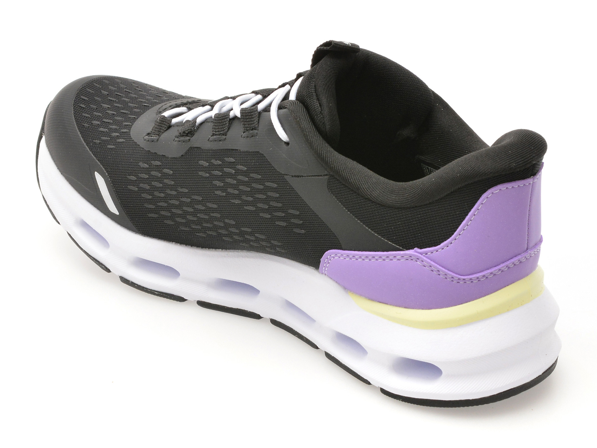 Pantofi sport SKECHERS negri, GLIDE-STEP, din material textil