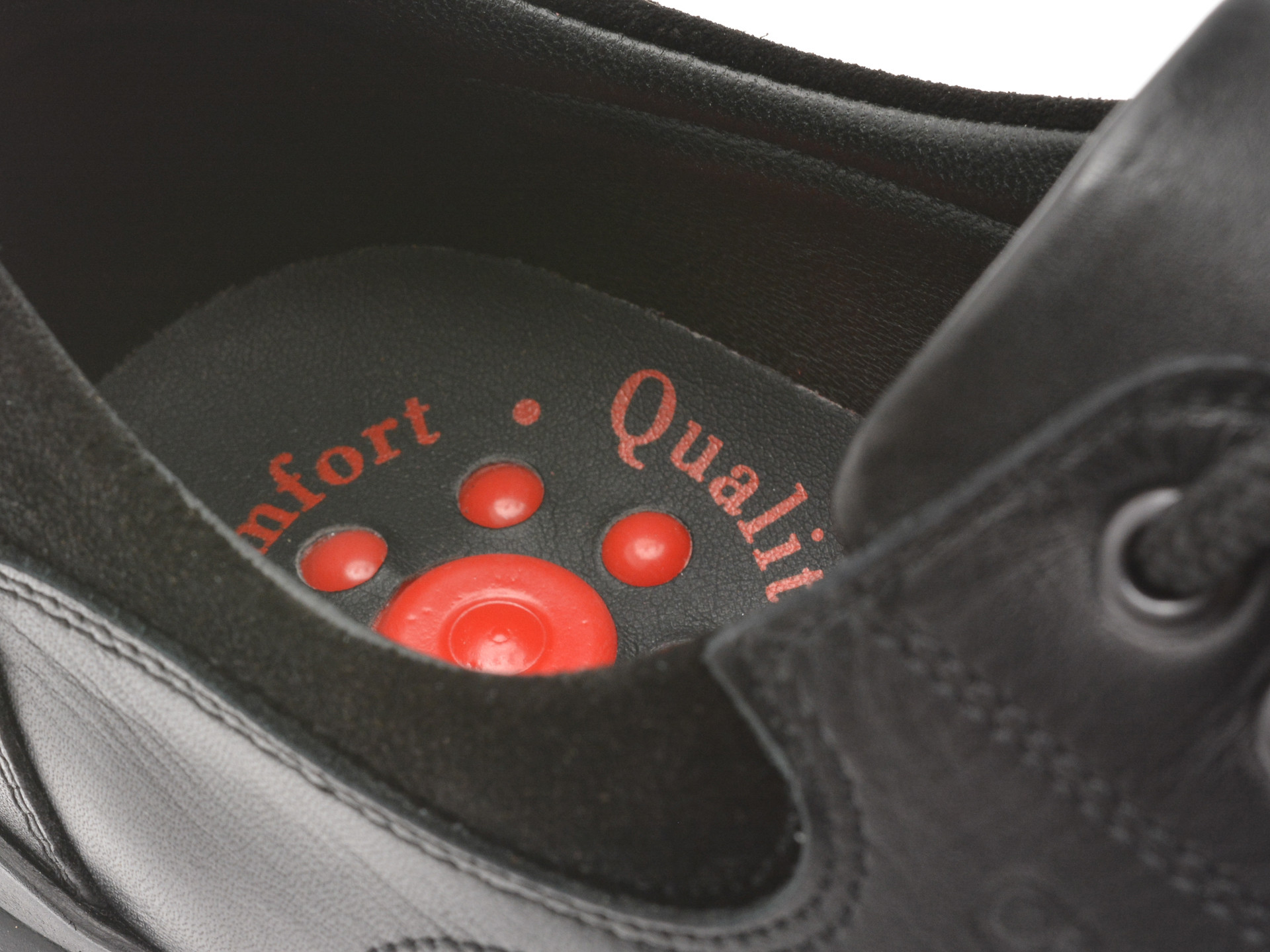 Pantofi eleganti OTTER negri, 555, din piele naturala