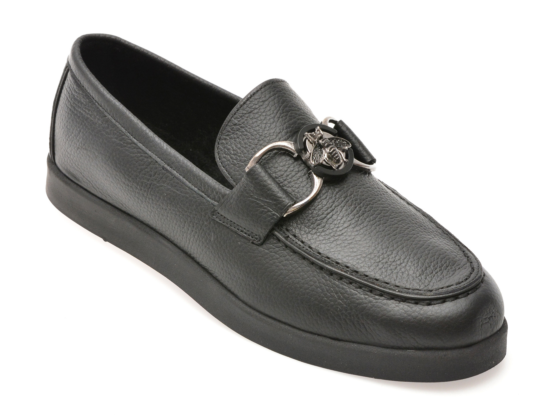 Mocasini EPICA negri, 31110, din piele naturala