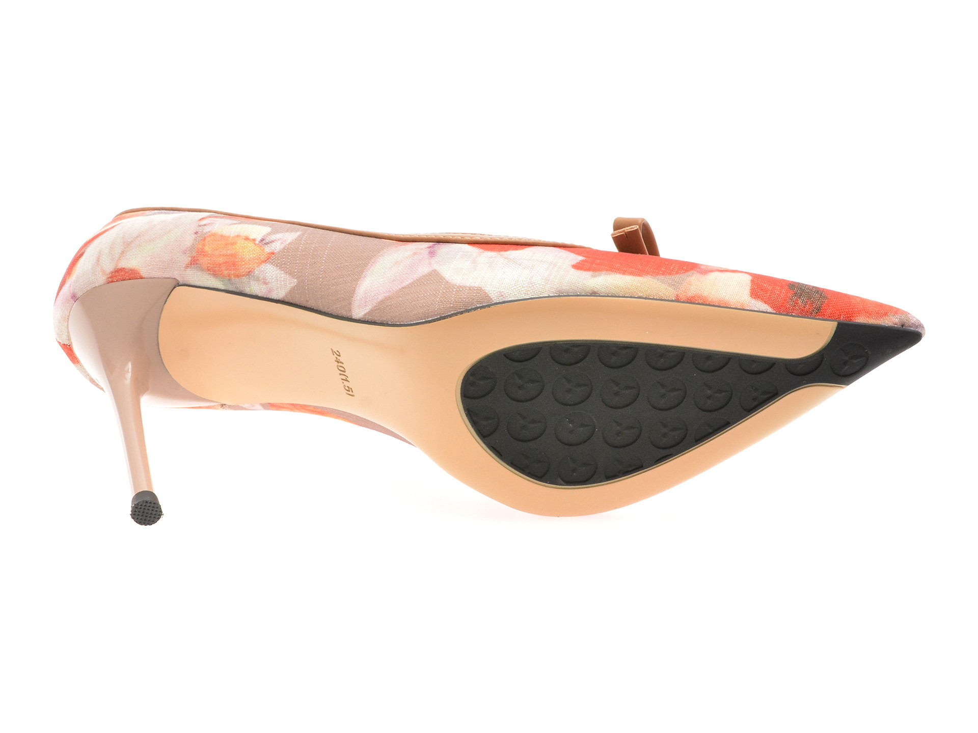 Pantofi eleganti EPICA maro, A2273, din material textil