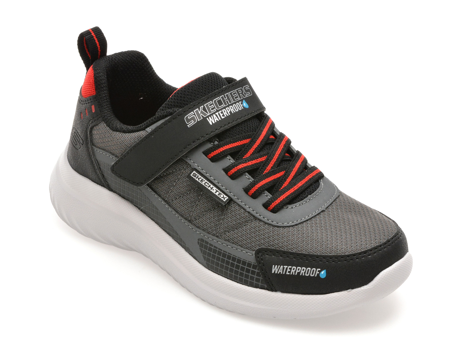 Pantofi sport SKECHERS negri, BOUNDER 2.0, din material textil