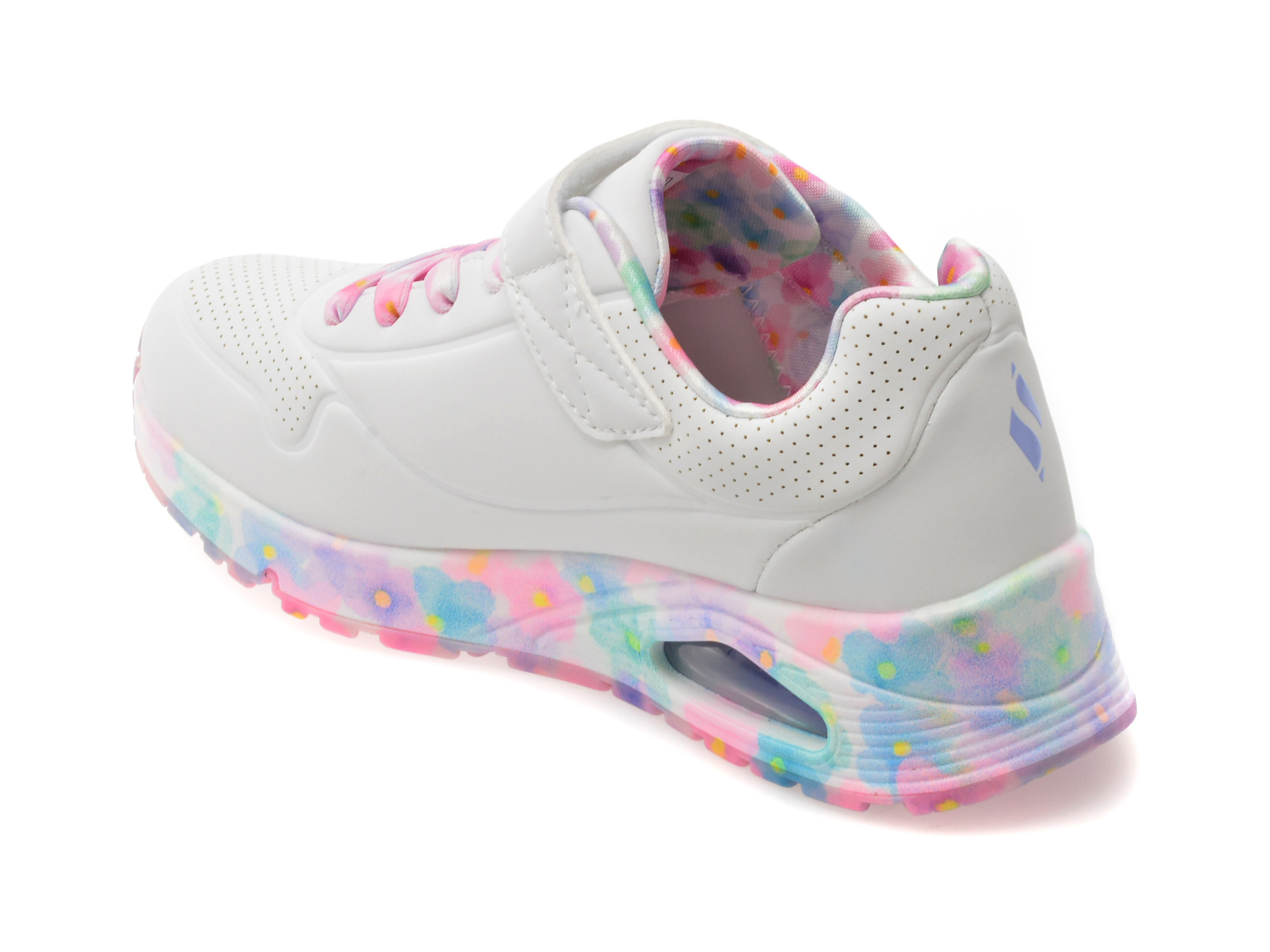 Pantofi sport SKECHERS albi, UNO GEN1, din piele ecologica