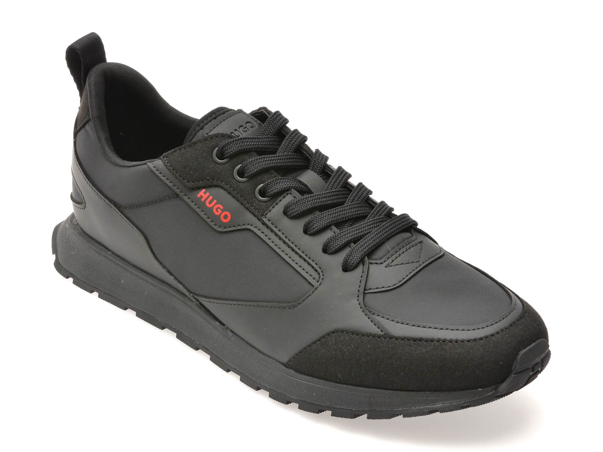 Pantofi sport HUGO negri, 6568, din material textil