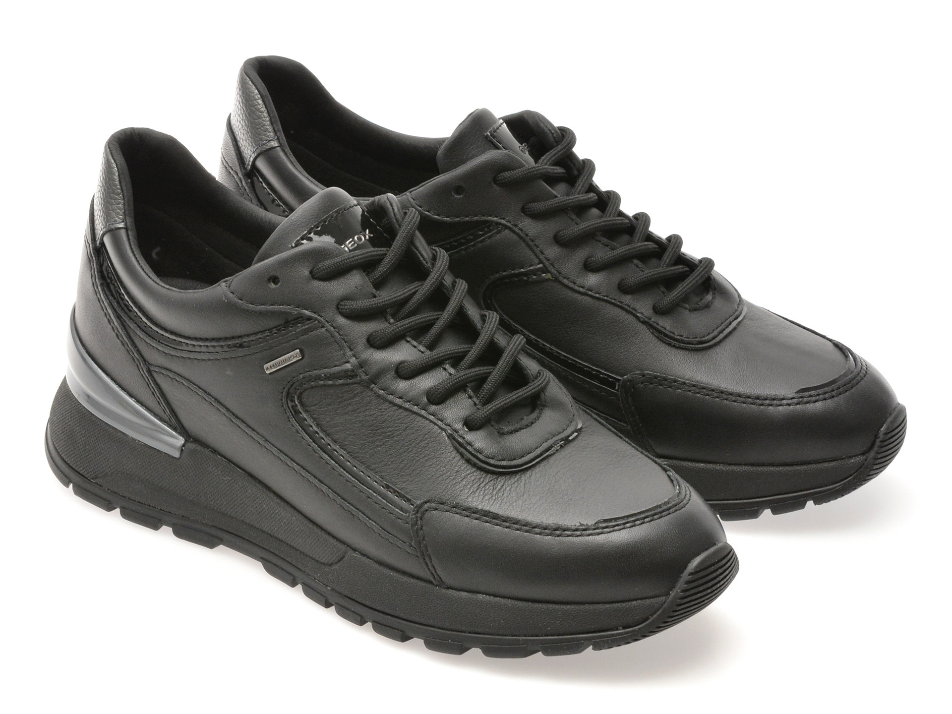 Pantofi sport geox negri d563lb din piele naturala