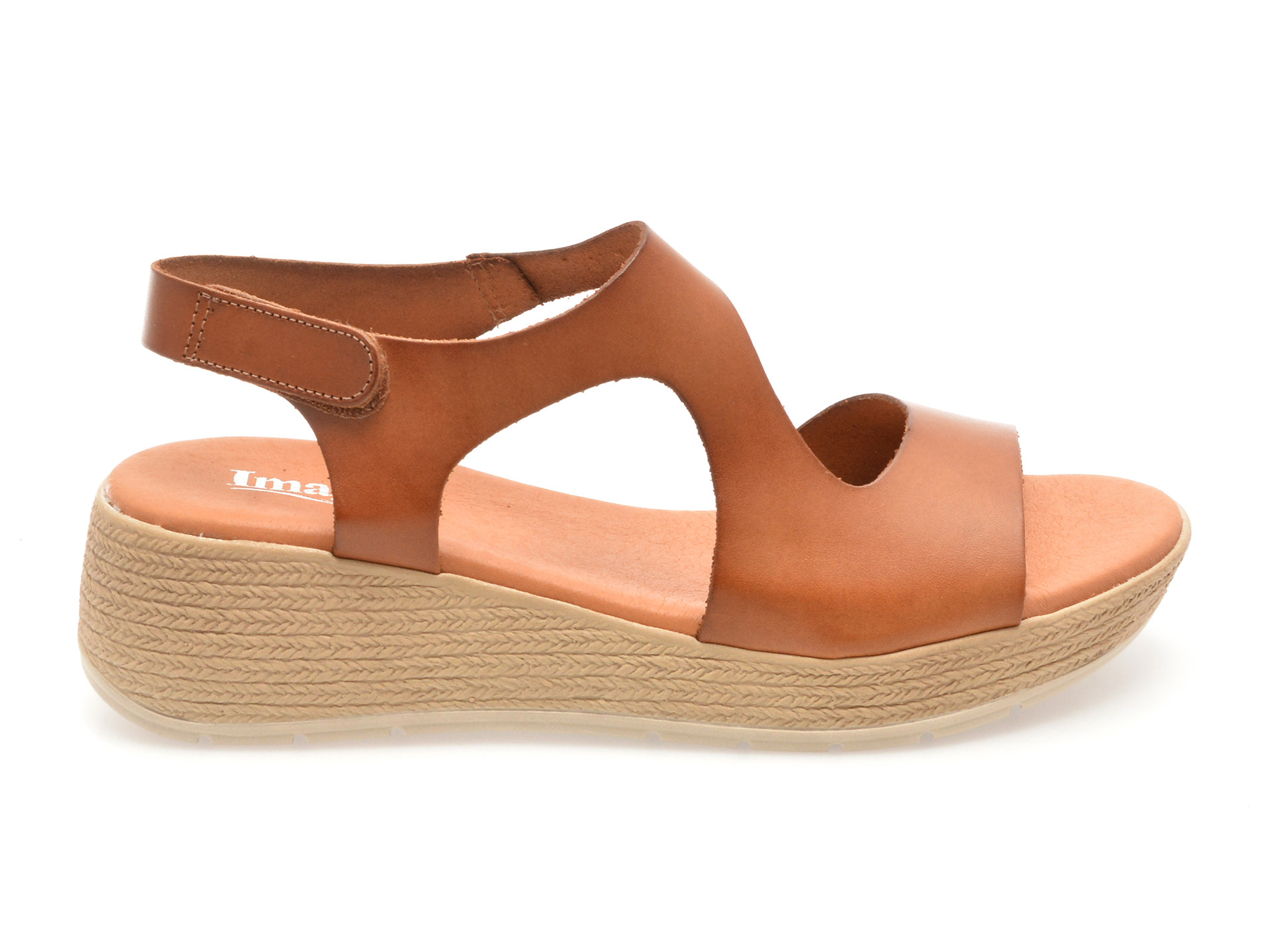 Sandale IMAGE maro, DUSAMBE, din piele naturala