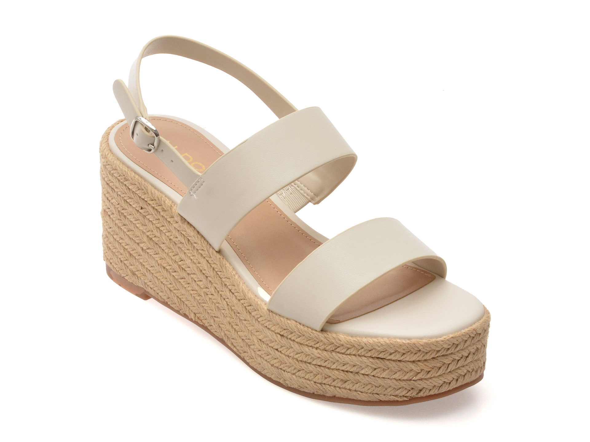 Sandale ALDO albe, KEONI 115, din piele ecologica