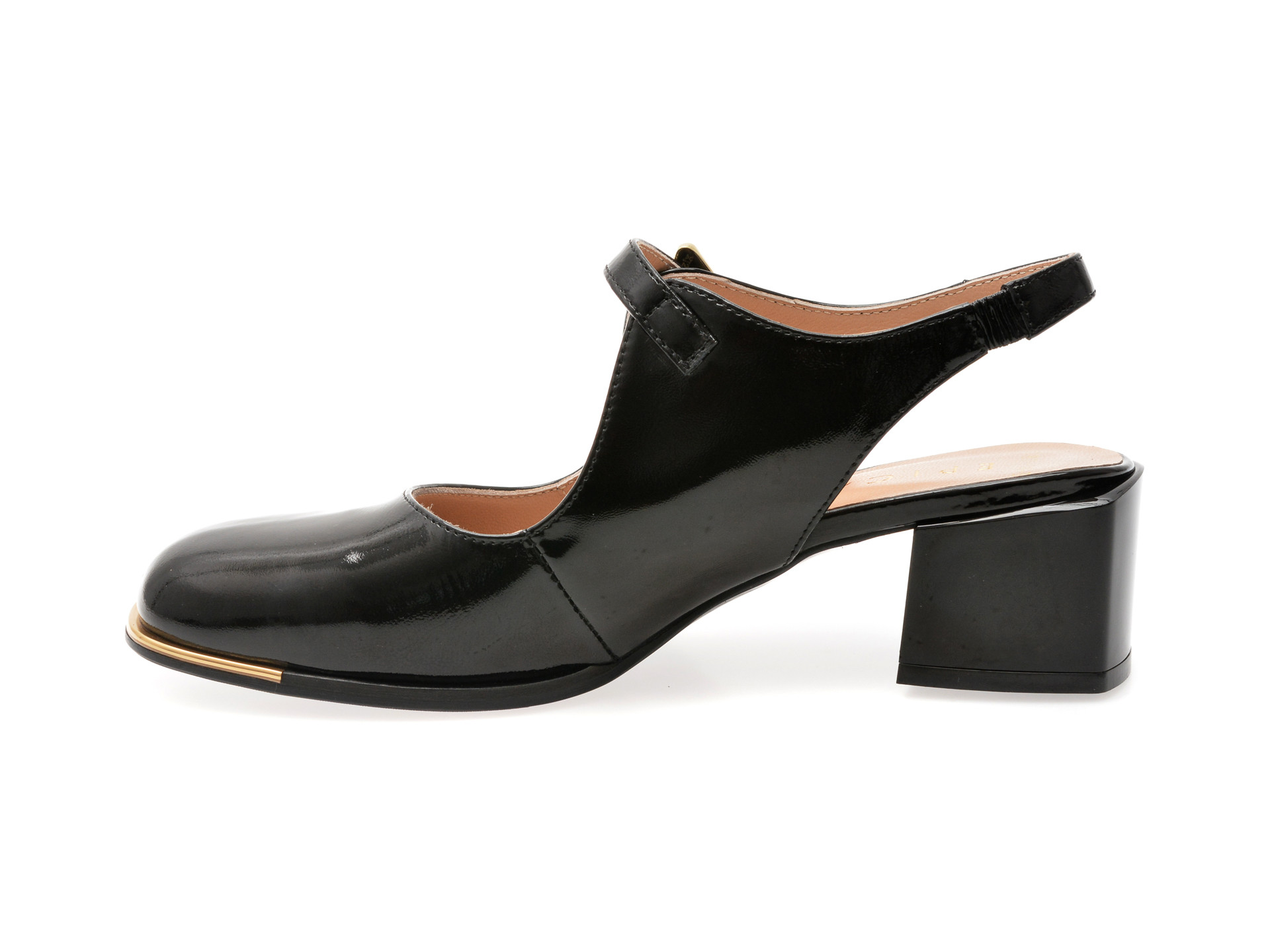 Pantofi EPICA negri, 6020182, din piele naturala lacuita