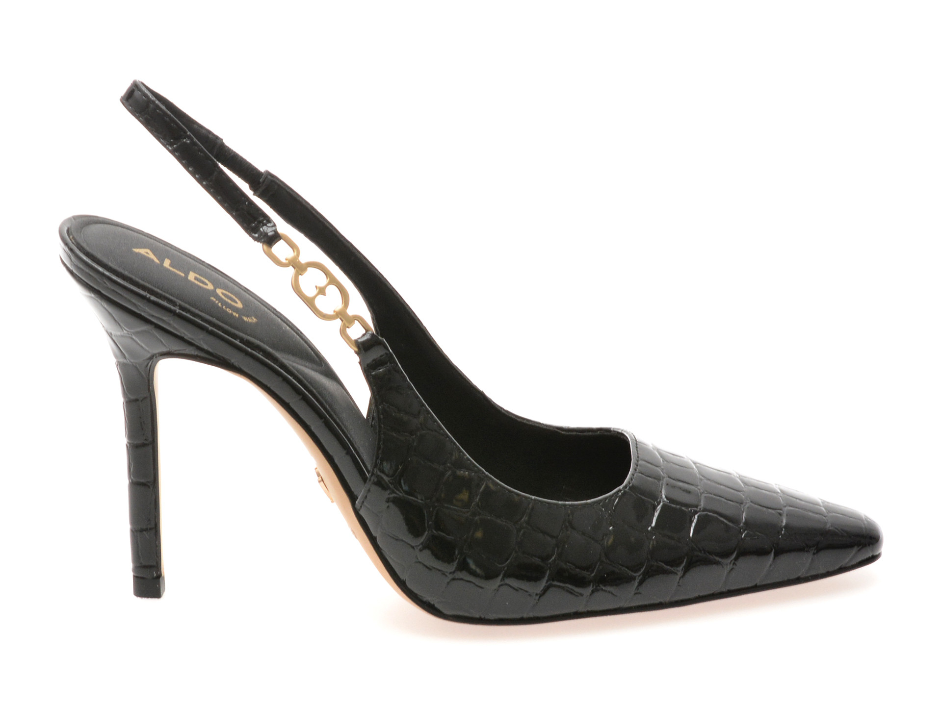 Pantofi eleganti ALDO negri, ARAMINTA 001, din piele ecologica