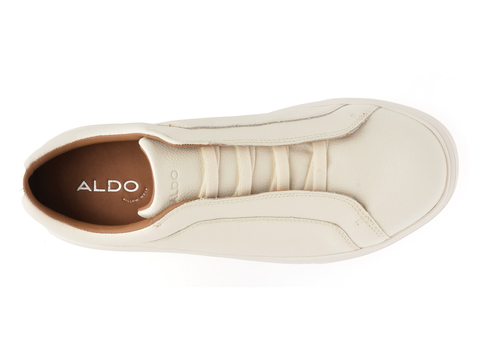 Pantofi sport ALDO albi, ABBOTT 270, din piele naturala