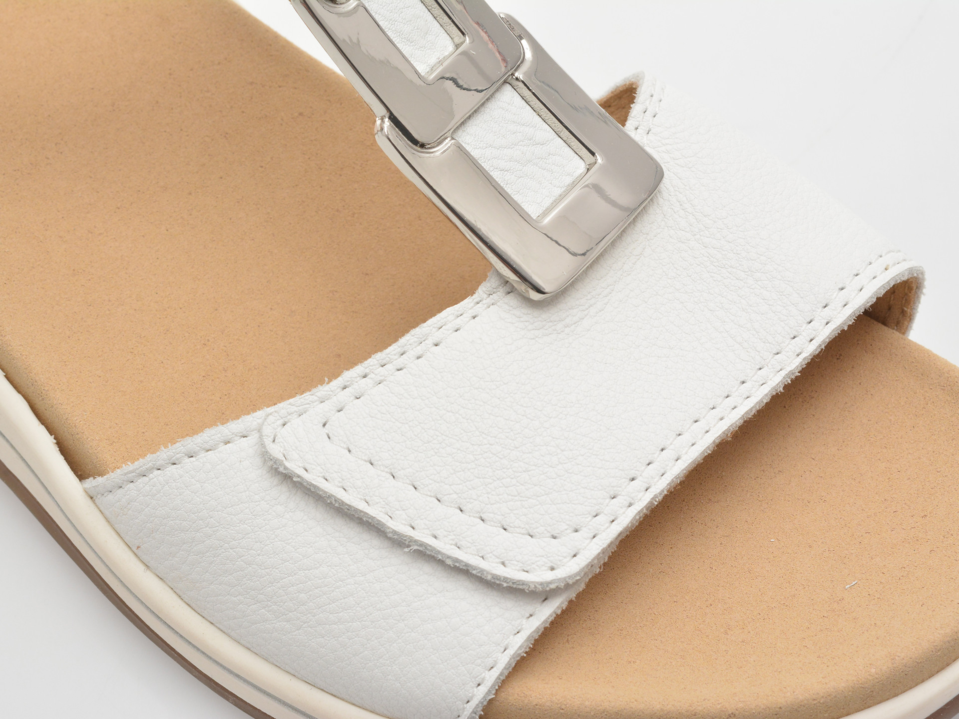 Sandale ARA albe, 34804, din piele naturala