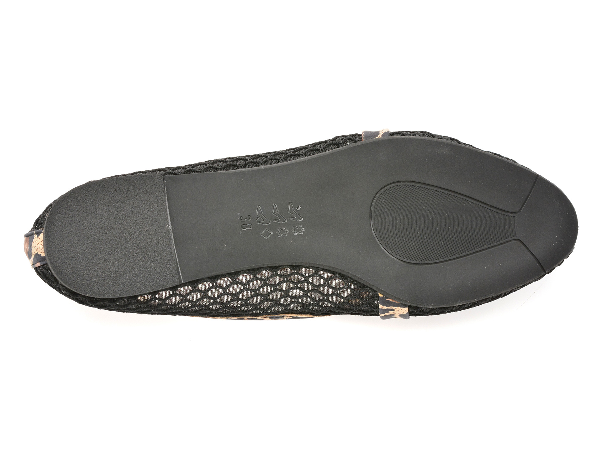 Balerini IMAGE negri, 4411581, din material textil