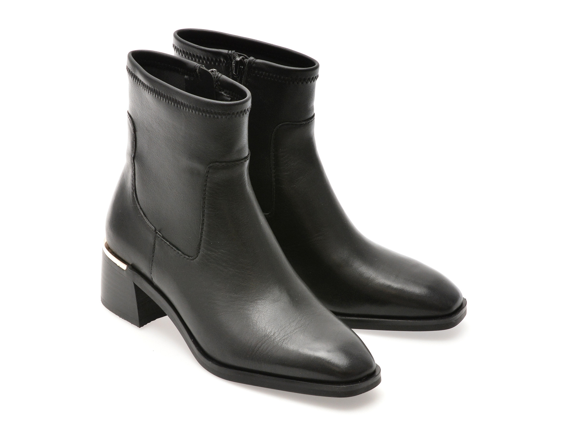 Ghete aldo negre 14058802 din piele naturala