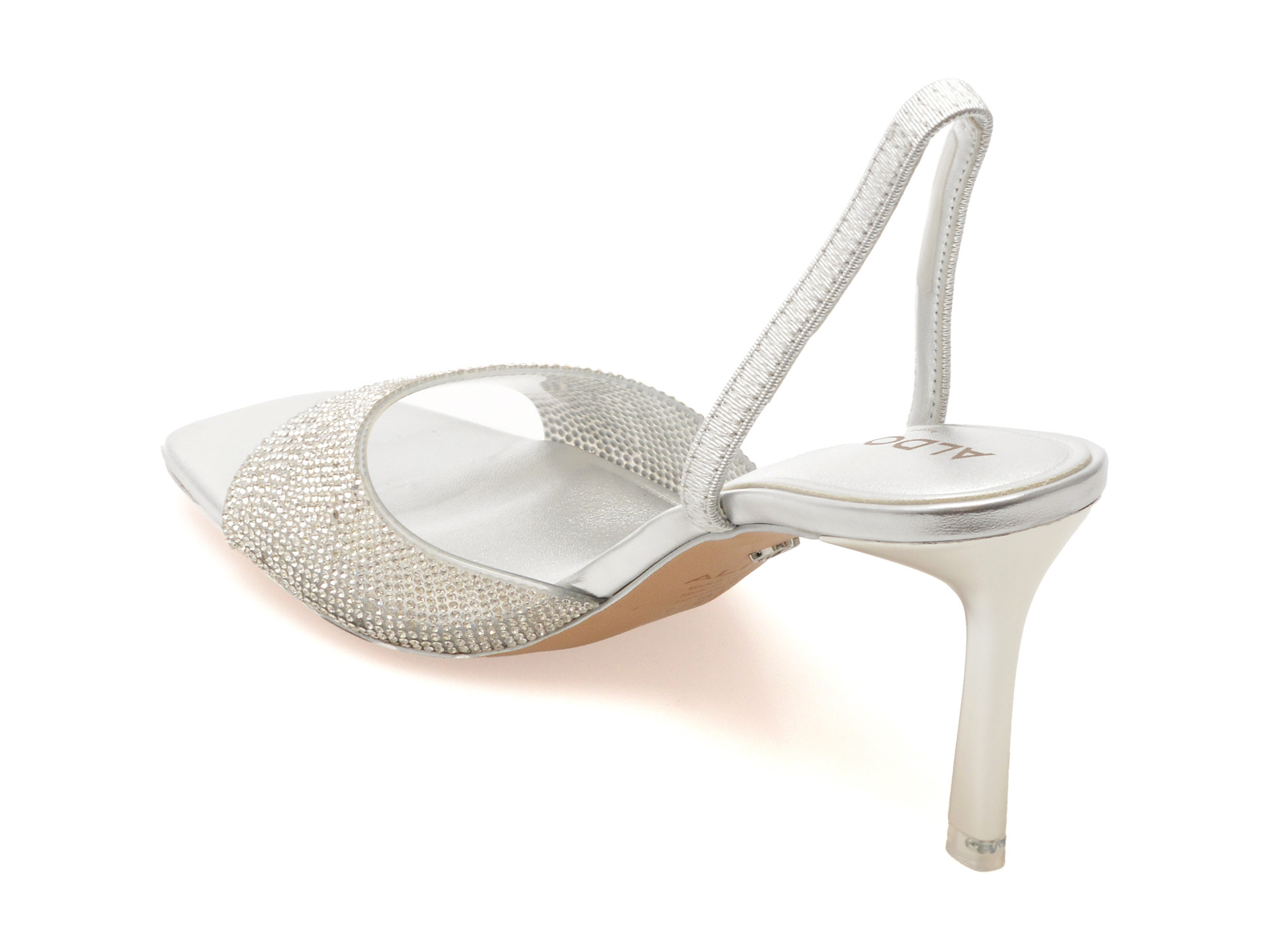Sandale elegante aldo argintii 14053448 din pvc