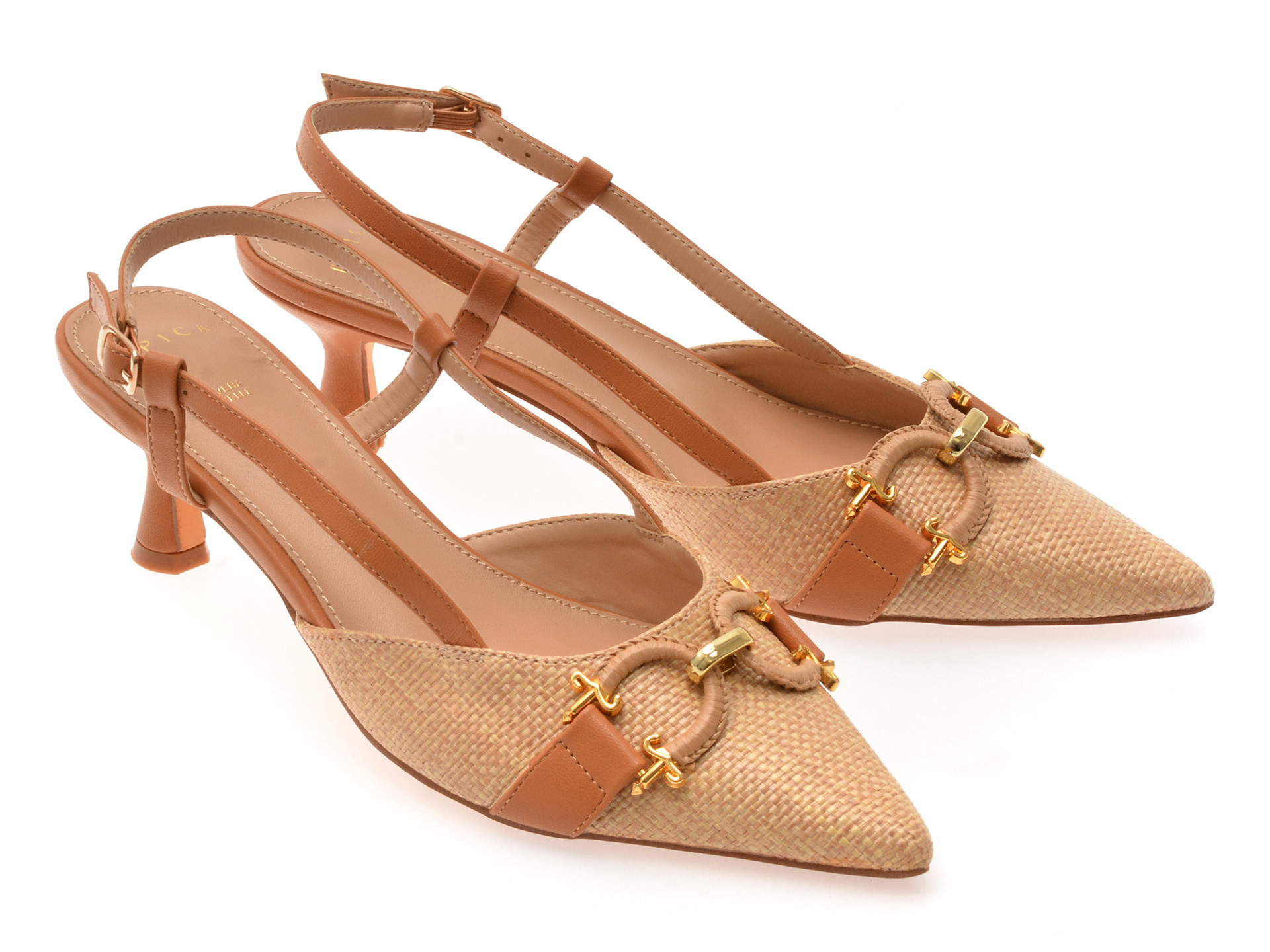 Pantofi eleganti EPICA bej, 82966, din piele ecologica