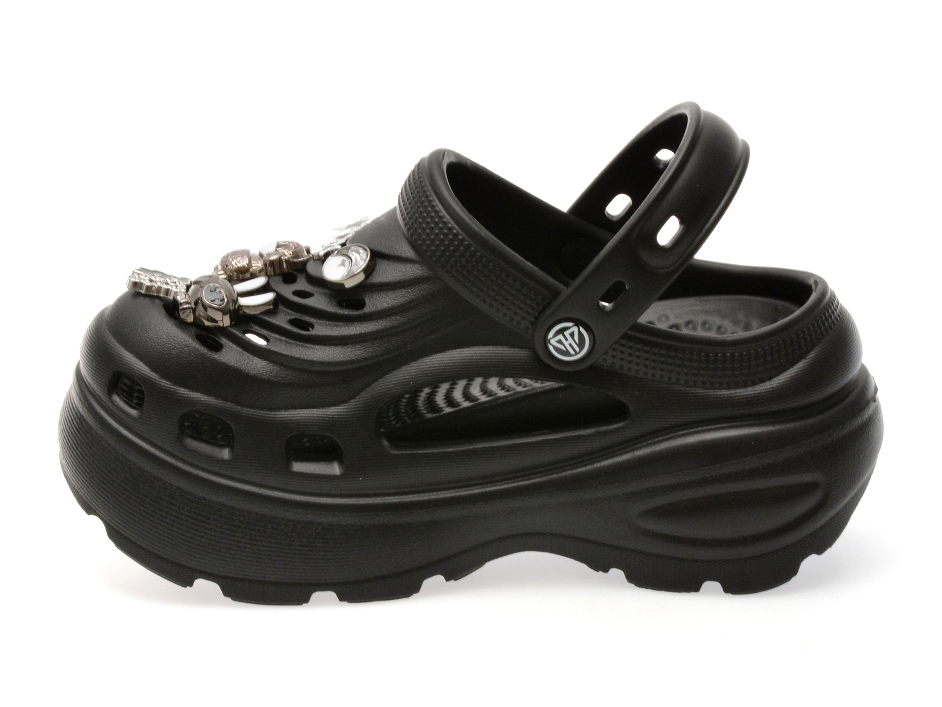 Papuci GRYXX negri, 2510, din pvc