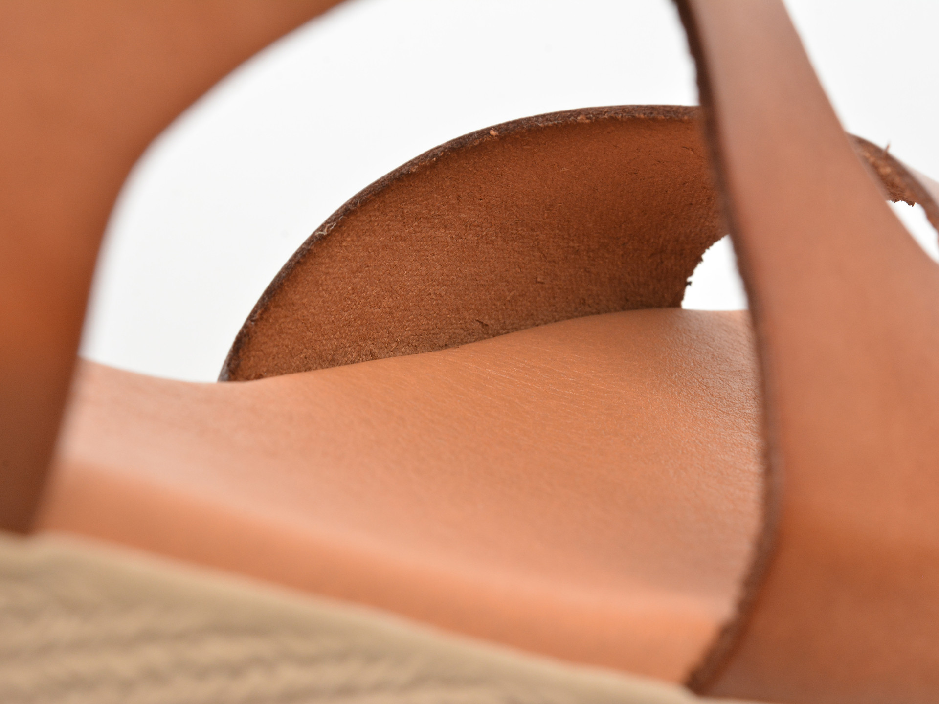 Sandale IMAGE maro, DUSAMBE, din piele naturala