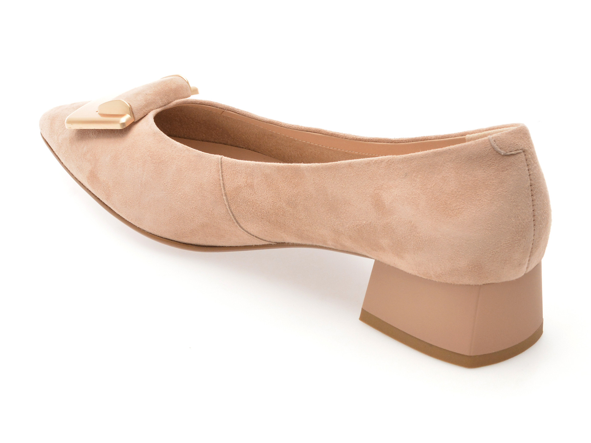 Pantofi EPICA nude, E300, din piele intoarsa