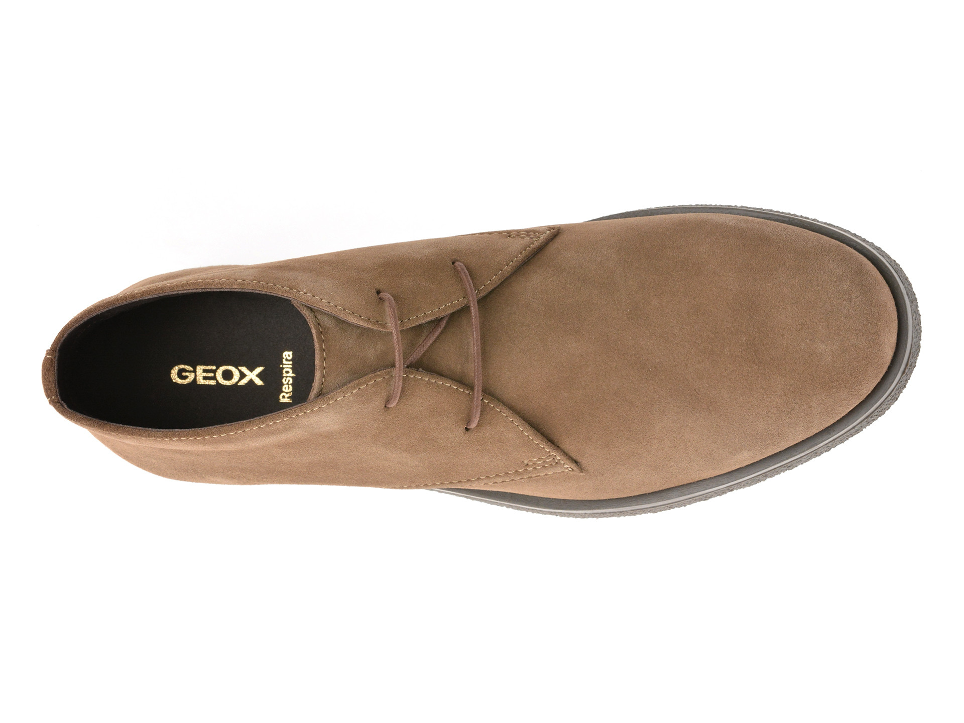 Ghete GEOX maro, U0458A, din piele intoarsa