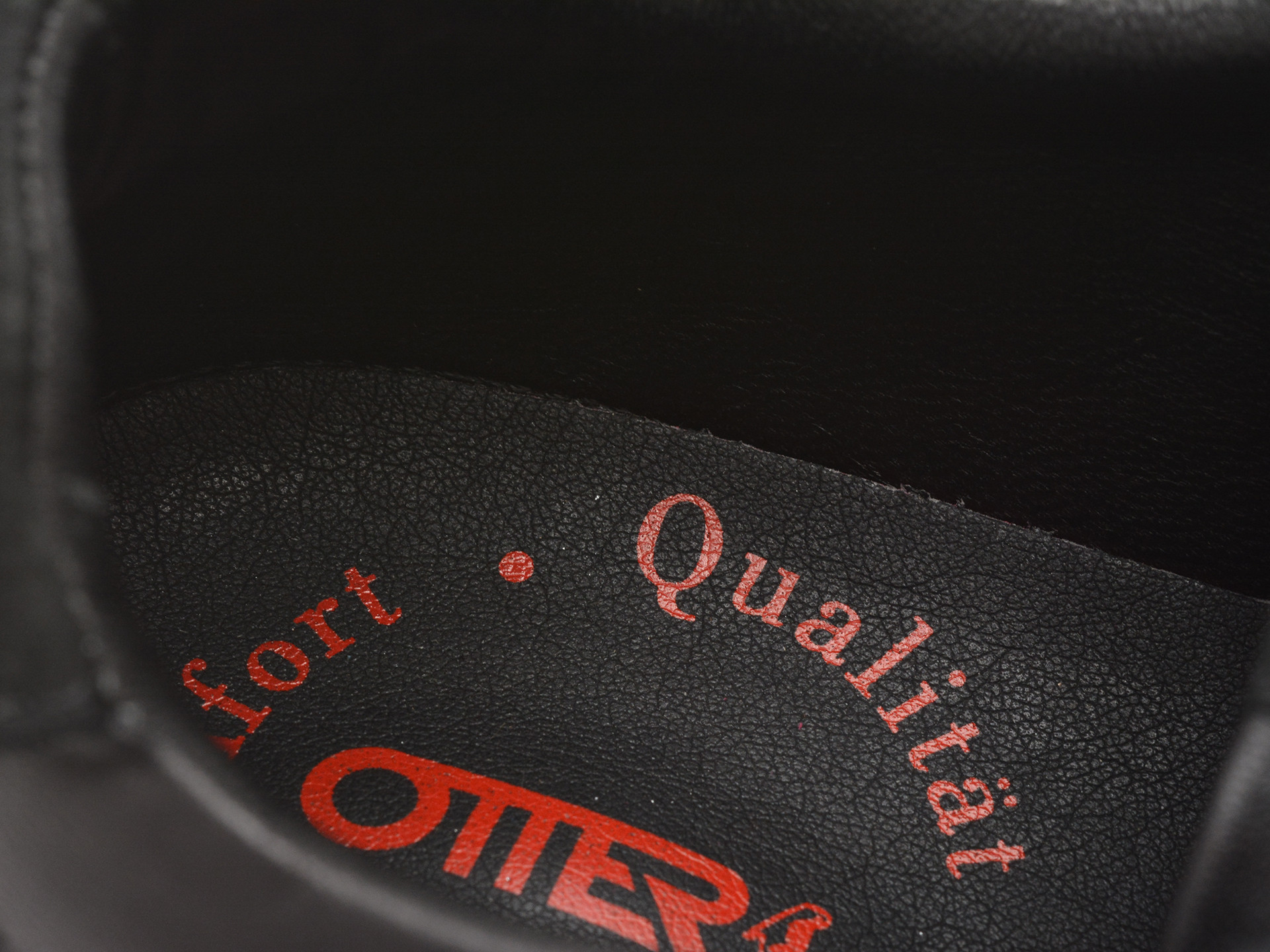 Pantofi OTTER negri, 813, din piele naturala