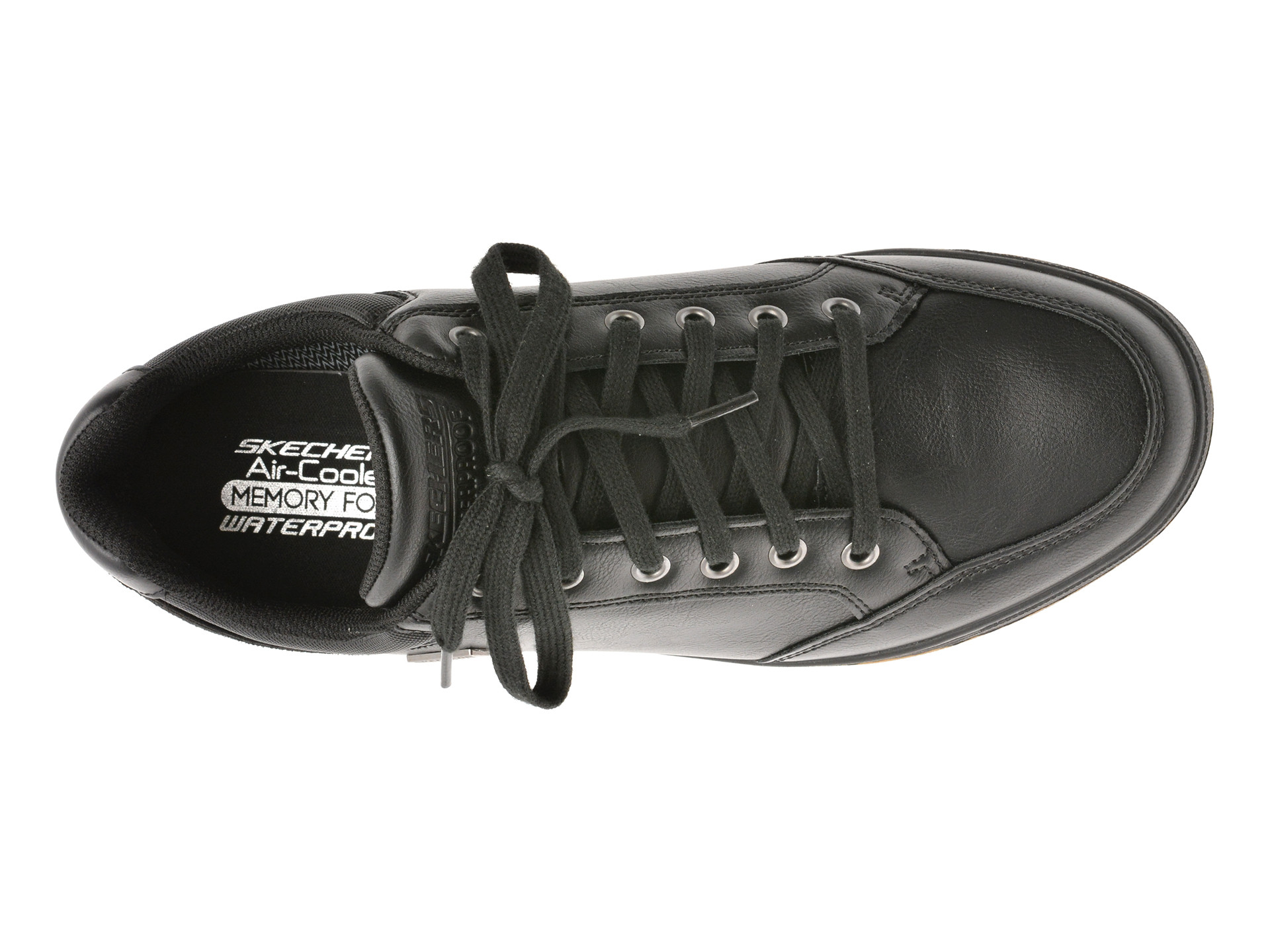 Pantofi sport SKECHERS negri, CAVELL, din piele ecologica