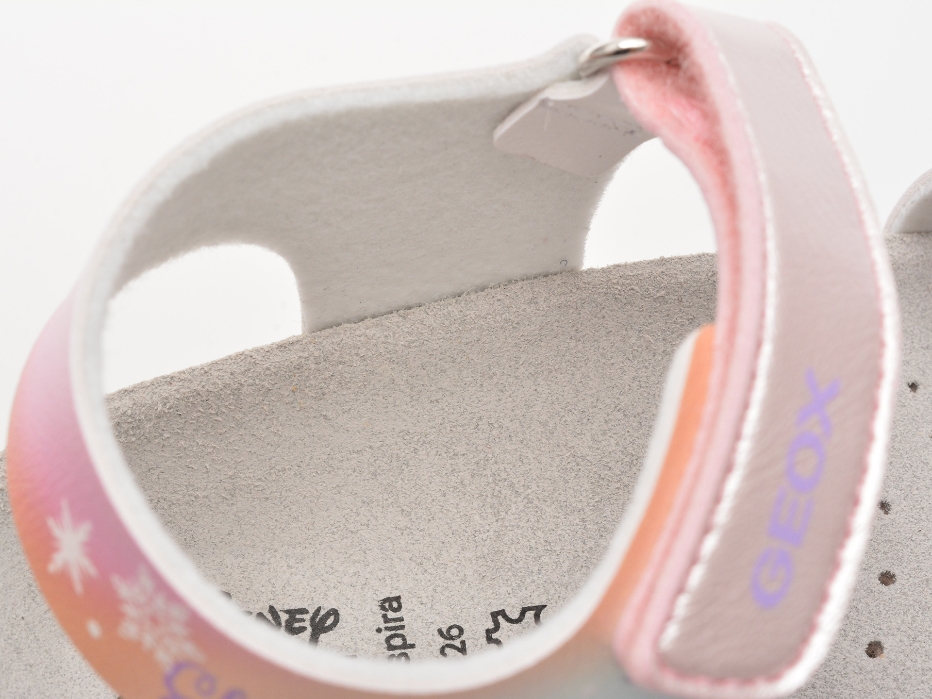 Sandale GEOX roz, J558MG, din piele ecologica