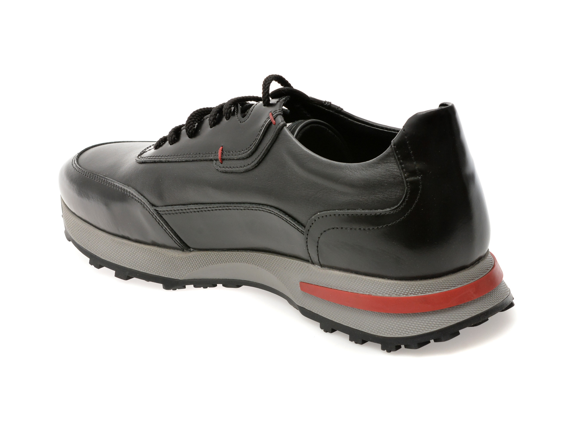 Pantofi sport OTTER negri, 231181, din piele naturala