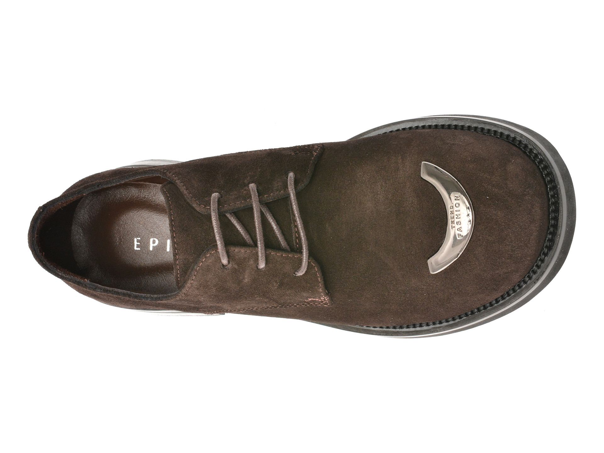 Pantofi EPICA maro, 2157221, din piele intoarsa