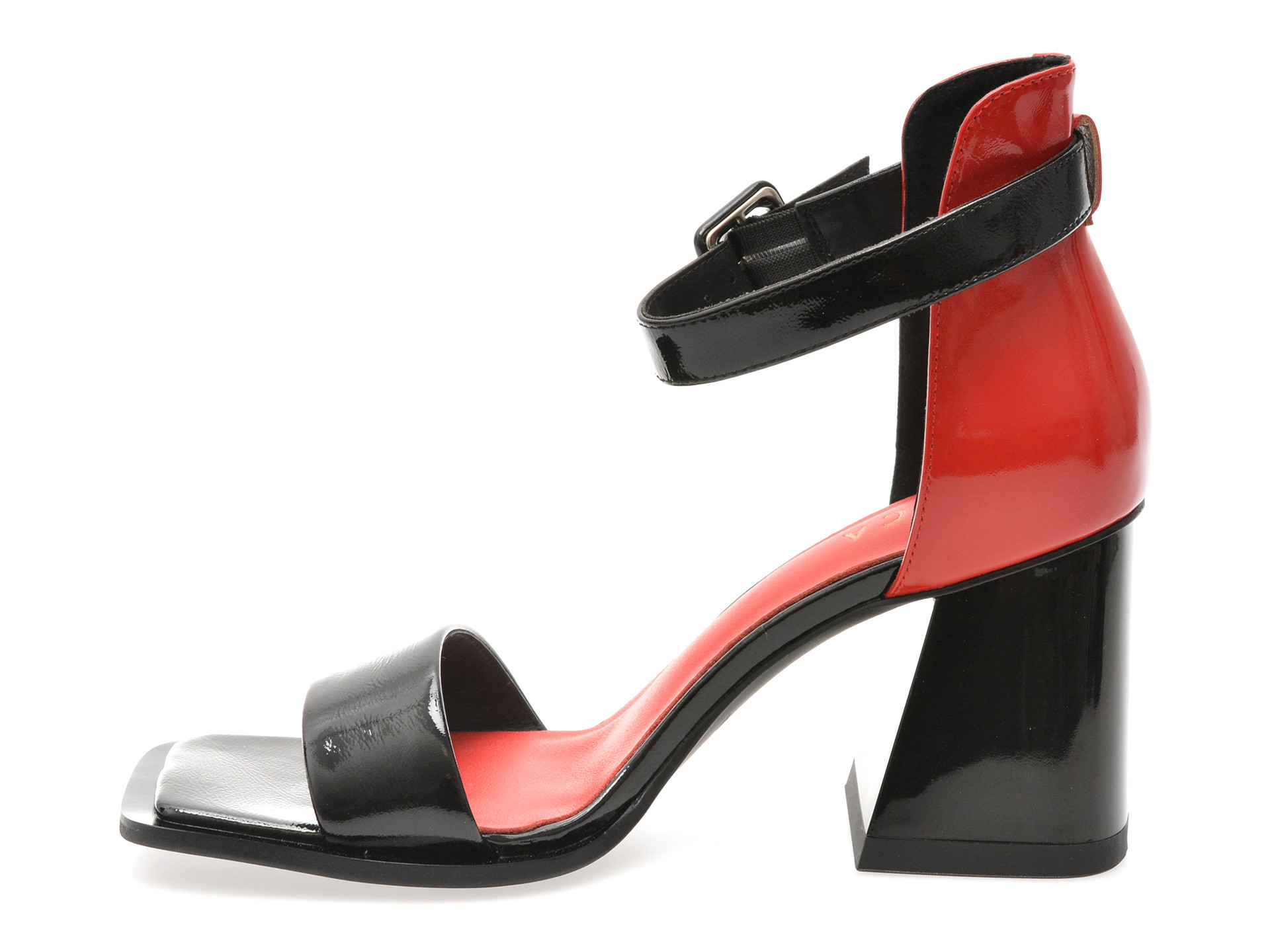 Sandale EPICA negre, E265, din piele naturala