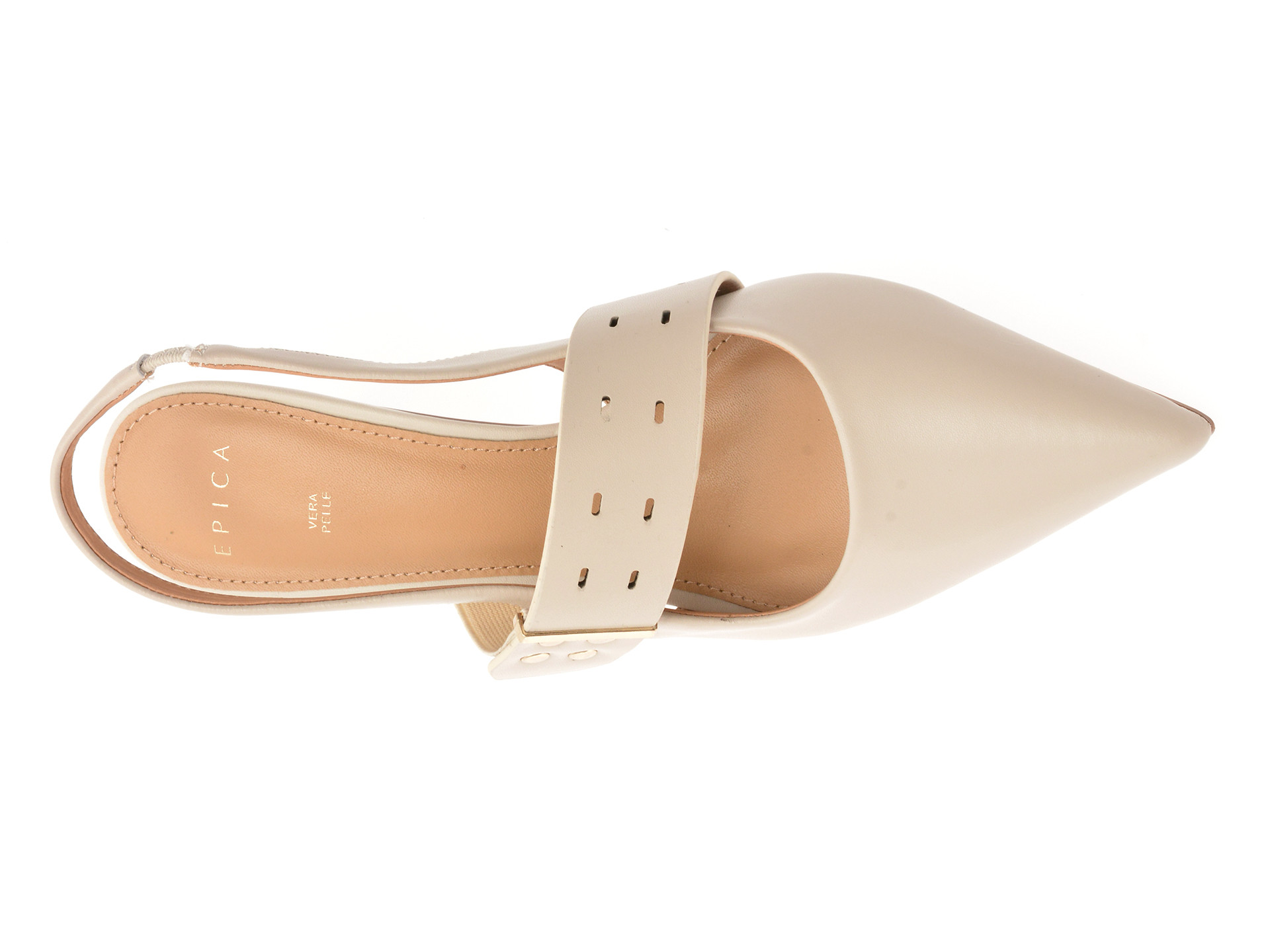 Pantofi eleganti EPICA bej, 101606, din piele naturala