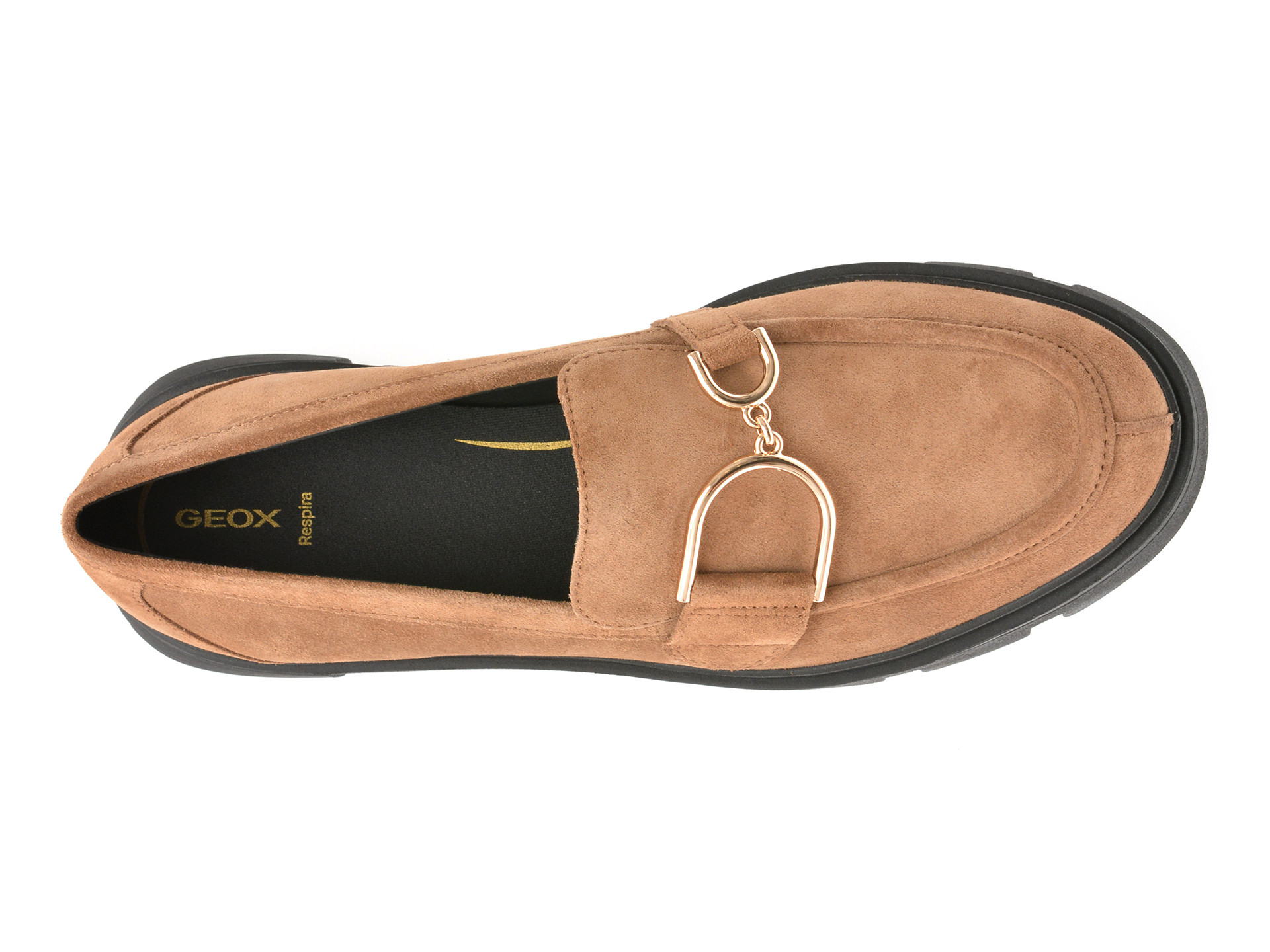 Mocasini GEOX maro, D46UAH, din piele intoarsa