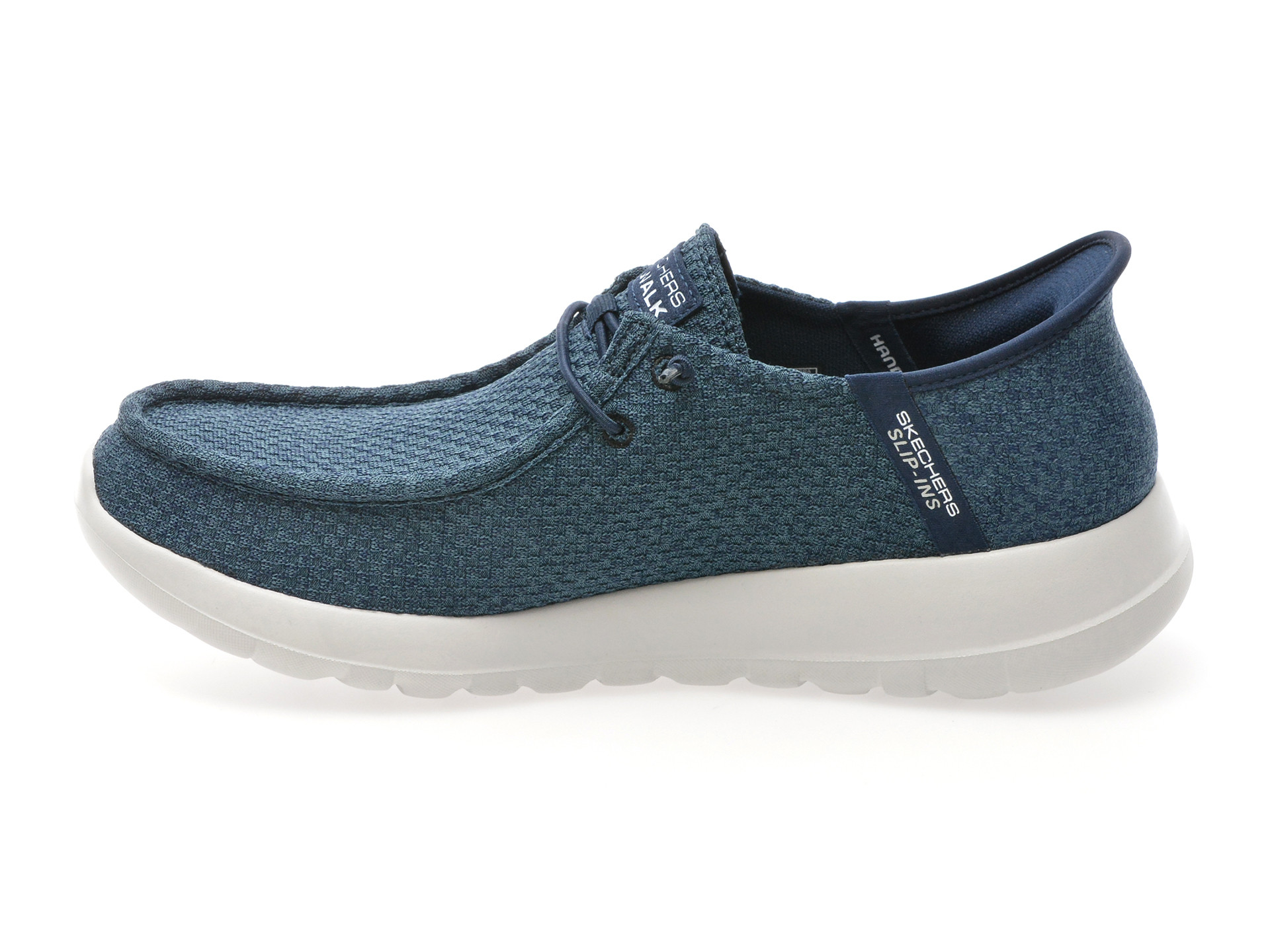 Mocasini SKECHERS bleumarin, GO WALK MAX, din material textil
