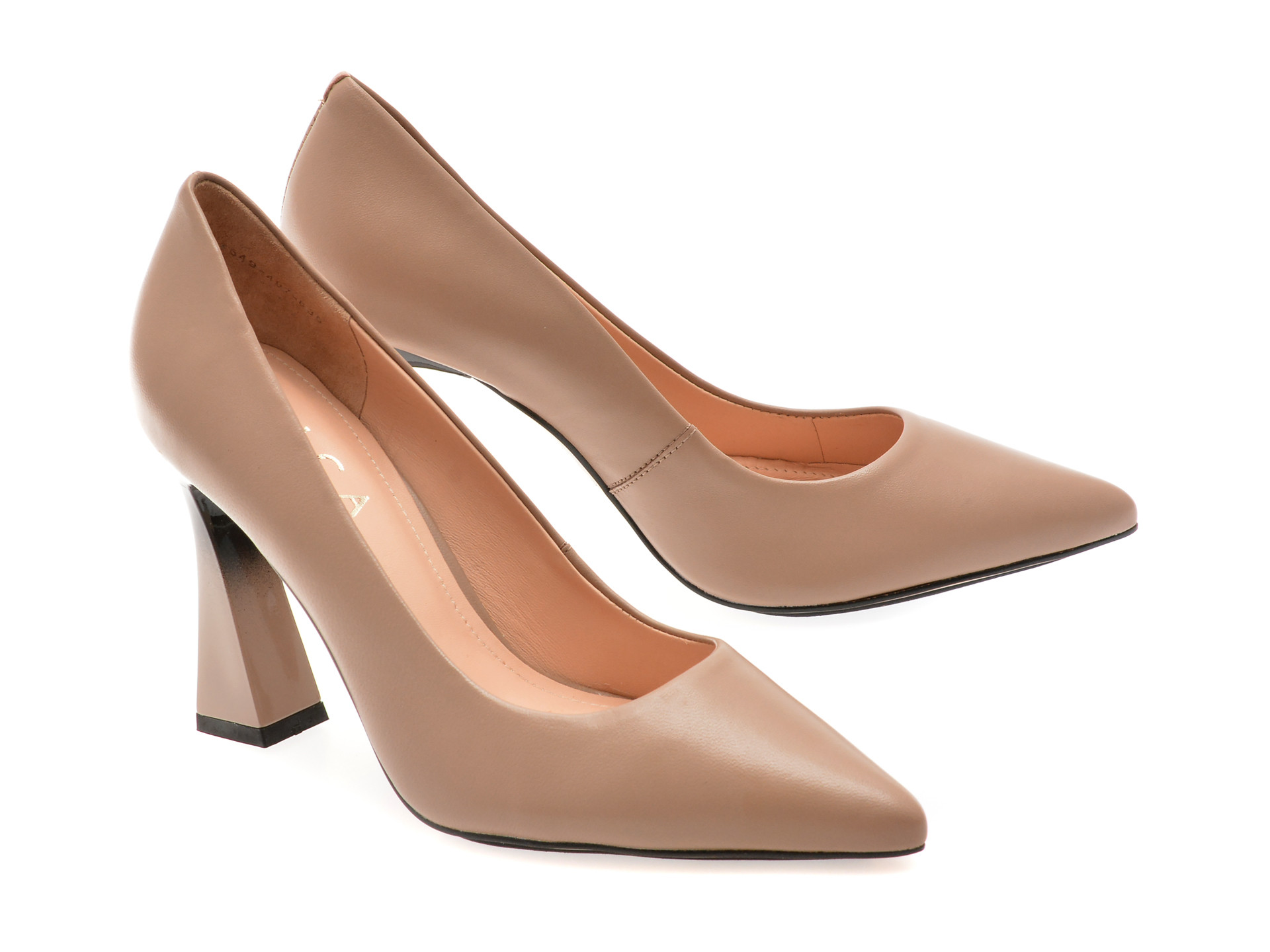 Pantofi eleganti EPICA gri, 9649835, din piele naturala