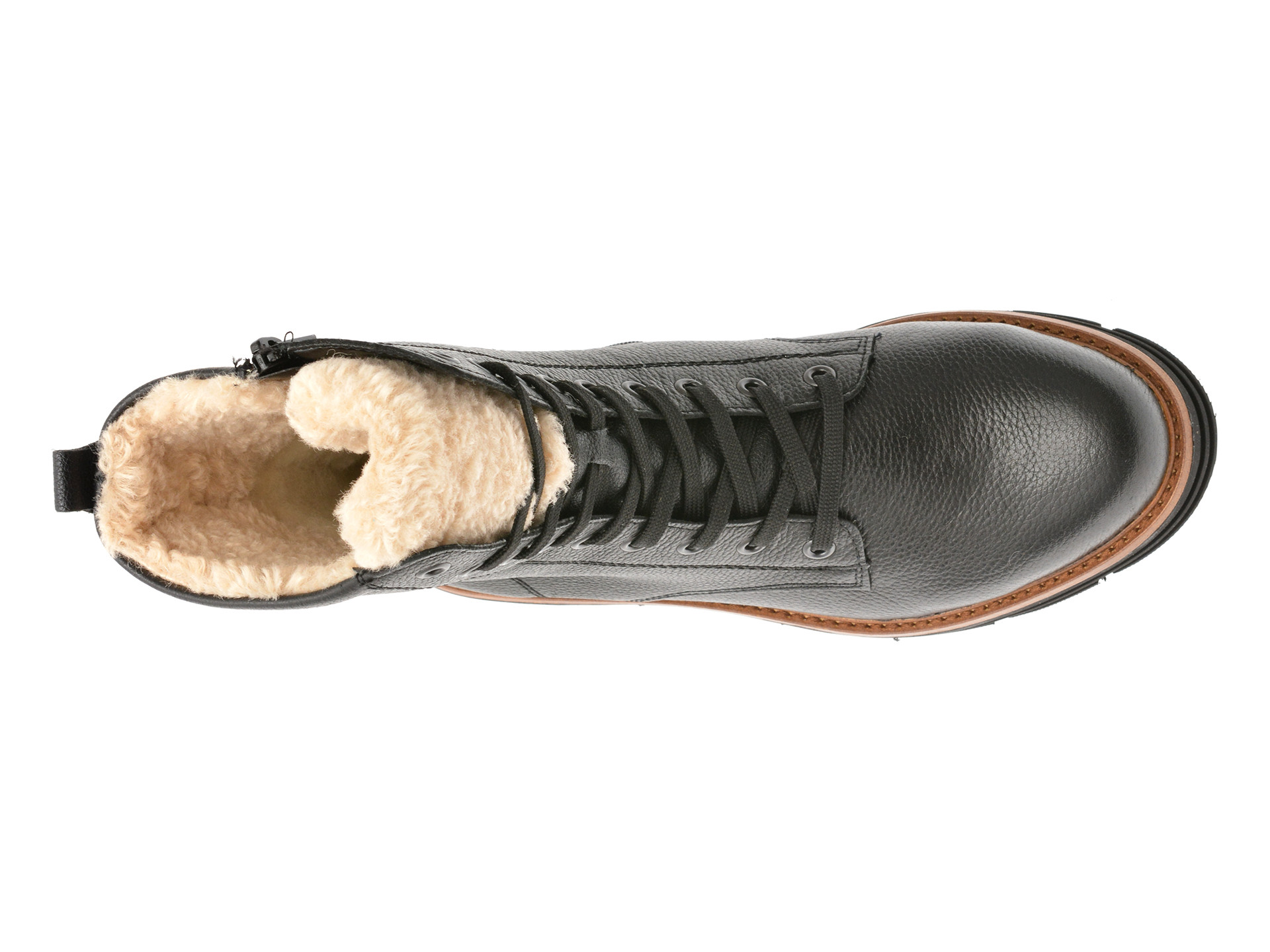 Bocanci REMONTE negri, D3A73, din piele naturala