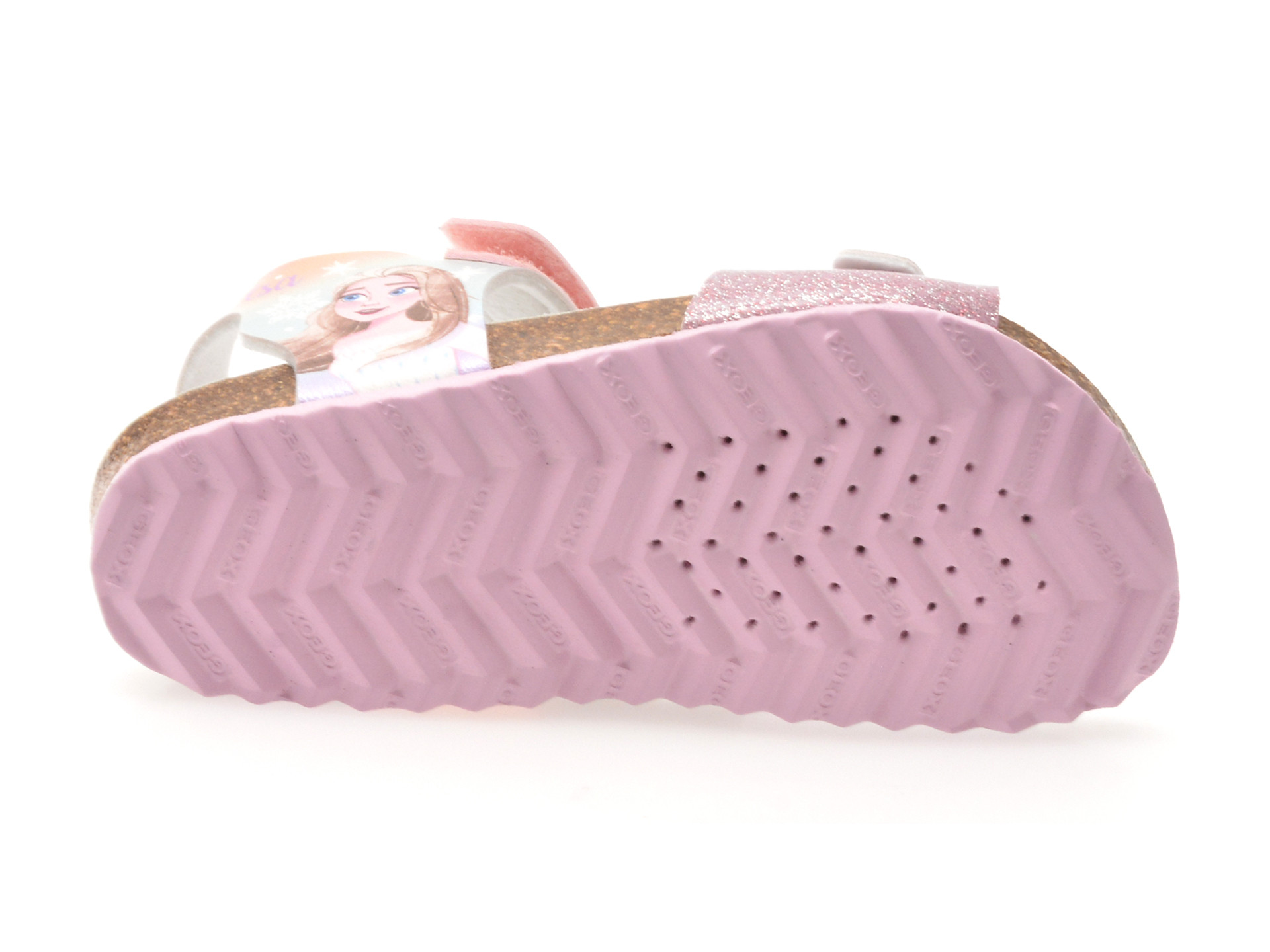 Sandale GEOX roz, J558MG, din piele ecologica