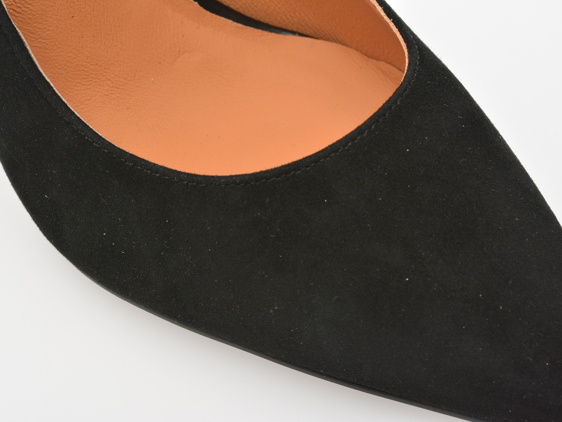 Pantofi eleganti EPICA negri, E19070, din piele intoarsa