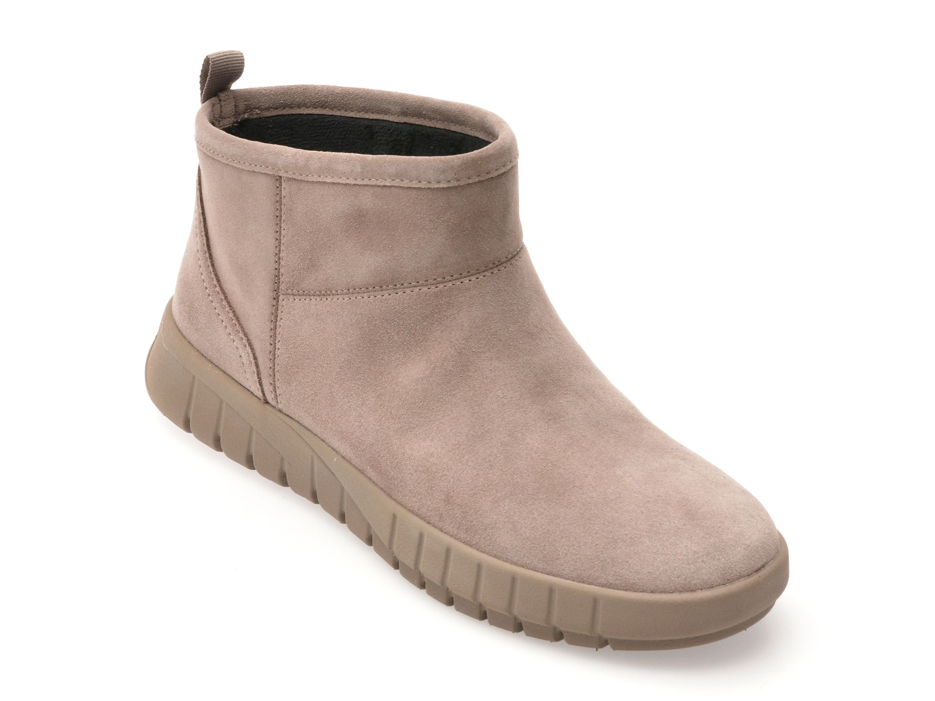 Ghete GEOX gri, D569AA, din piele intoarsa