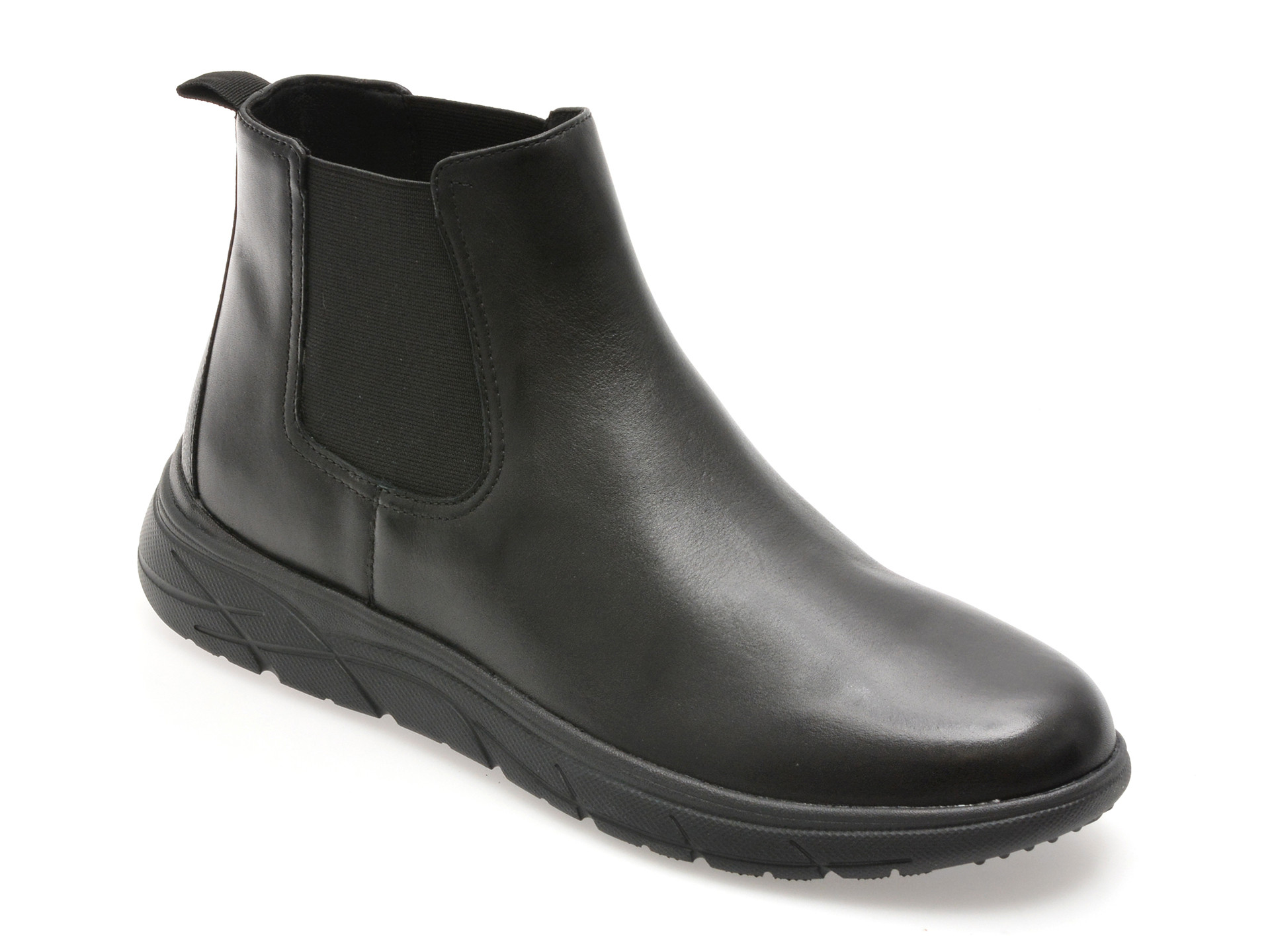 Ghete GEOX negre, U36E1A, din piele naturala