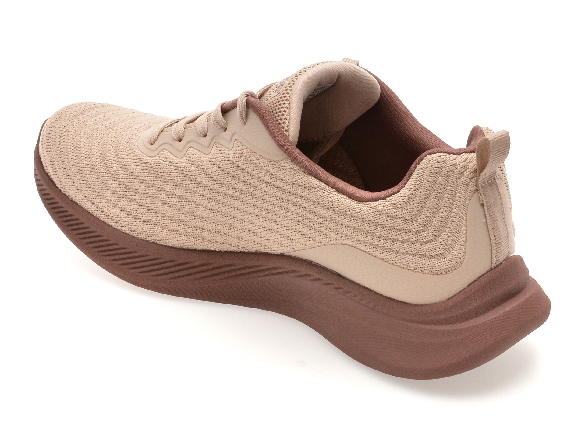 Pantofi sport SKECHERS nude, BOBS MODA FLEX, din material textil