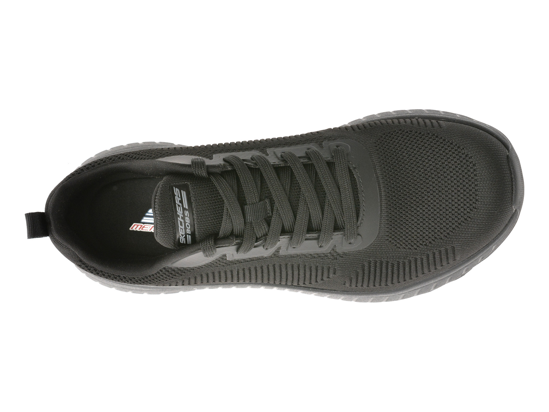 Pantofi sport SKECHERS negri, BOBS SQUAD CHAOS, din material textil
